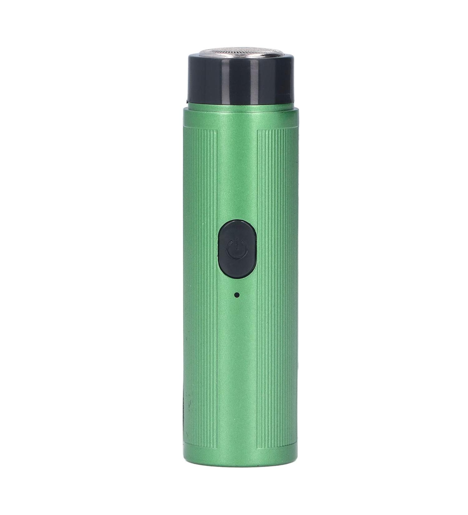 Mini Electric Shaver for Men - Portable Rechargeable Razor Quiet & Powerful Perfect for Travel & Home Use - Green - Buy Online on GoSupps.com