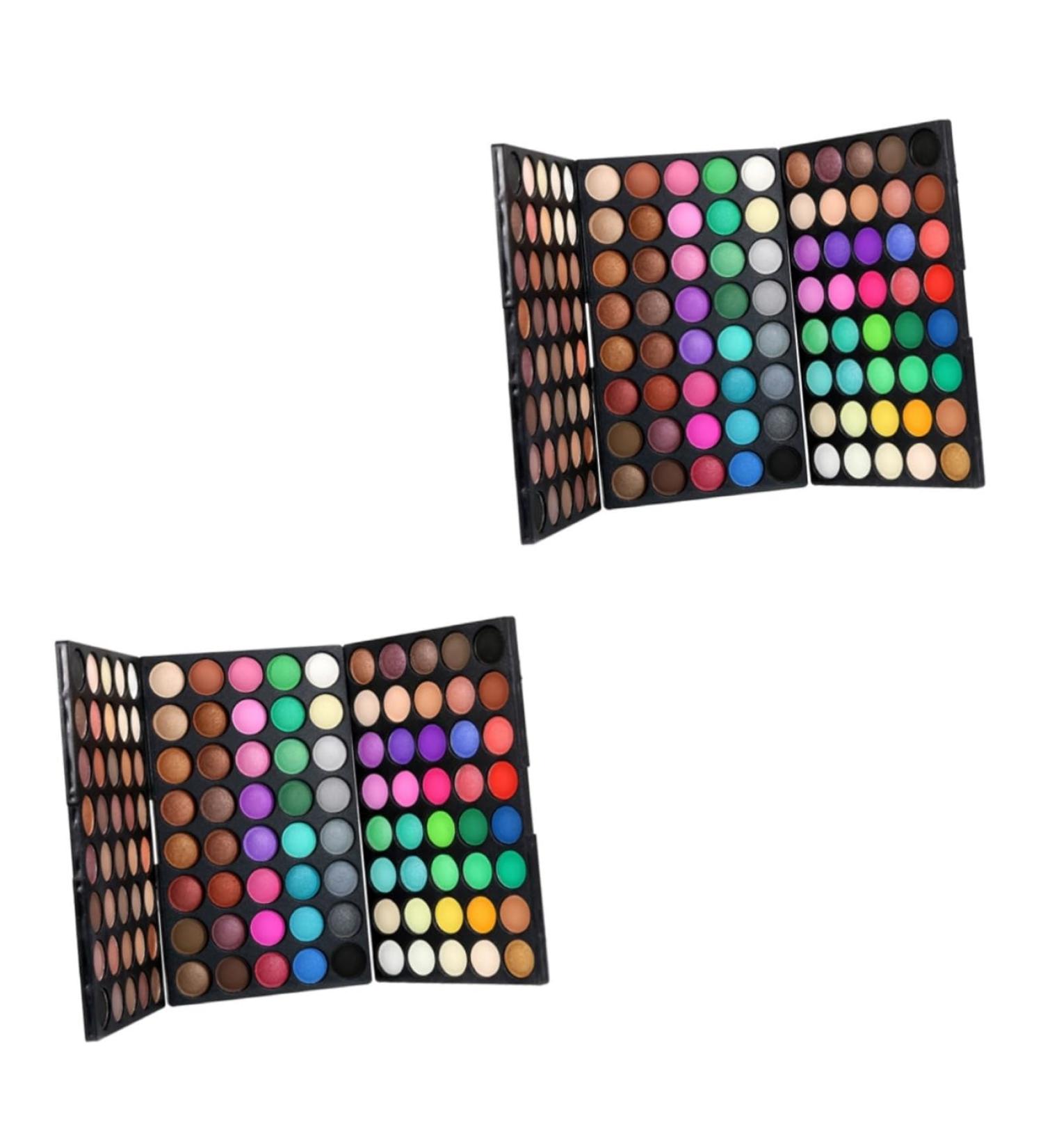BIUDECO 2pcs 120 Powder Pallet Glitter Eye Shadow Eye Shadow Palettes - Buy Online on GoSupps.com