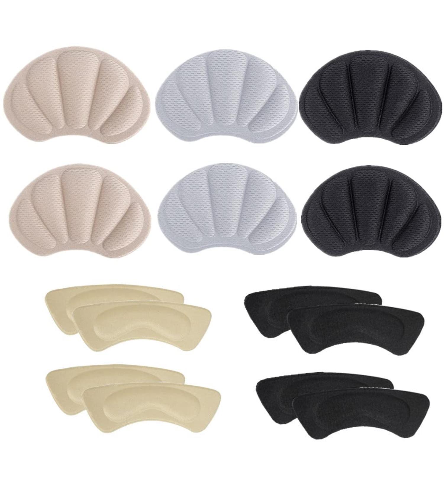 Siismi 5 Pair Heel Cushions | Non-Slip Sponge Foot Care Pillows for High Heels & Sneakers - Ultimate Comfort & Protection - Buy Online on GoSupps.com