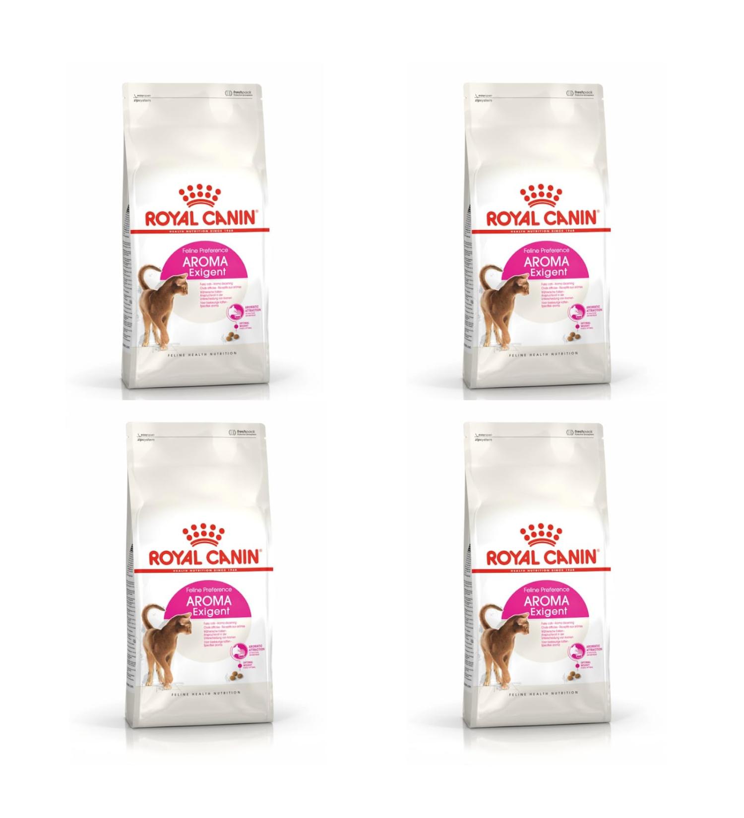 Royal Canin Aroma Exigent Complete Adult Dry Cat Food 4 x 400g - Buy Online on GoSupps.com
