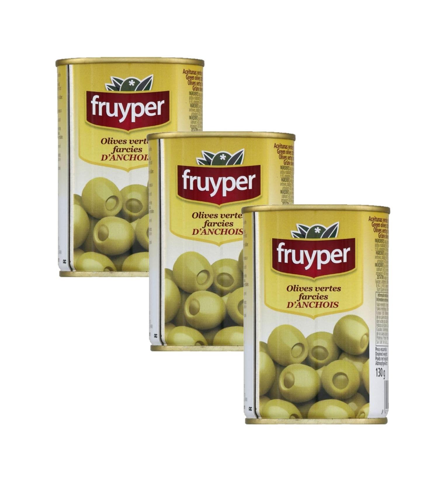 Fruyper Fruyper Pack of 3 Anchovied Olives 130 g Box