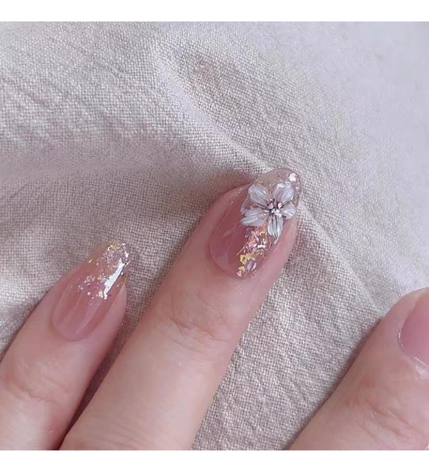 Handmade Armor Wearing High Grade Explosive Flash Illusion Ice Flower False Nail Patch Finished Detachable Nail Beauty (Size : B Color : M) - Buy Online on GoSupps.com