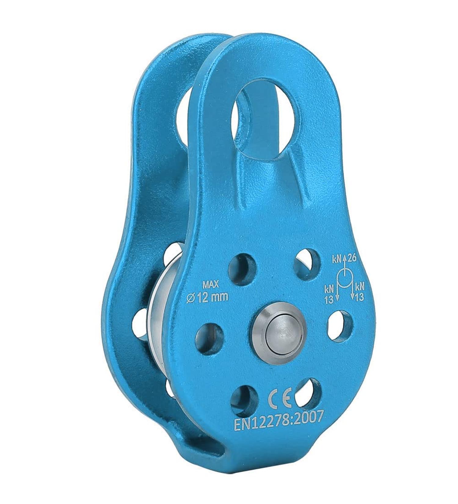Sanon 26 KN Aluminum Alloy Double Strap Disc Cable - Rescue Outdoor Climbing Equipment for Mountaineering & Aircraft Blue - Buy Online on GoSupps.com