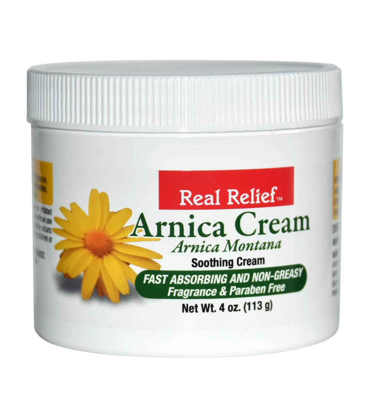 Real Relief Arnica Cream 4 oz - Soothing Pain Relief Cream - Pack of 1 - Buy Online on GoSupps.com