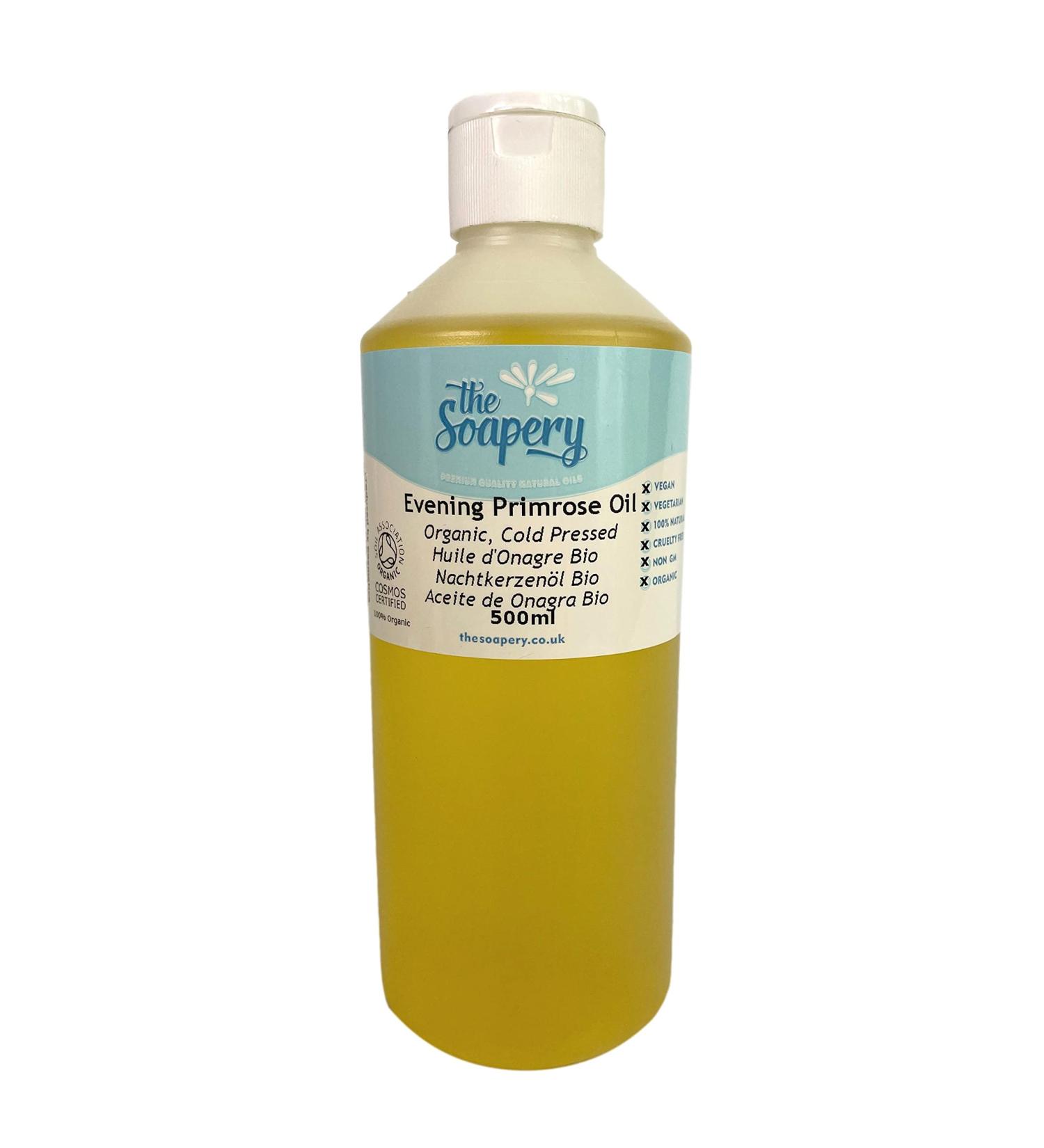 Evening Primrose Oil 500ml - Certified Organic Cold Pressed 100% Pure