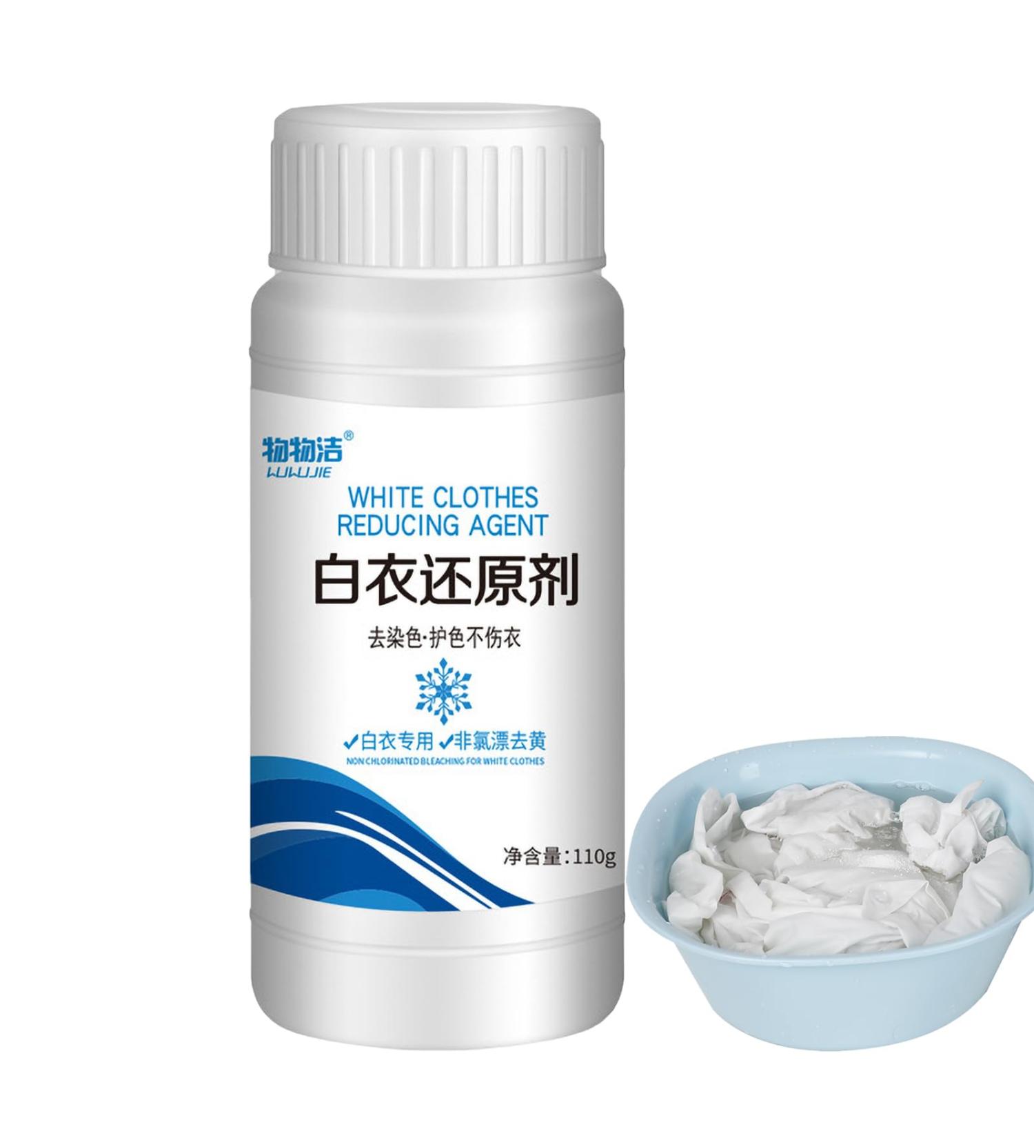 Laundry Whitener Clothes Brightener High Efficiency Enzyme Odor Removal Stain Remover for White Shirt Dress Sheets White Fabric - Buy Online on GoSupps.com