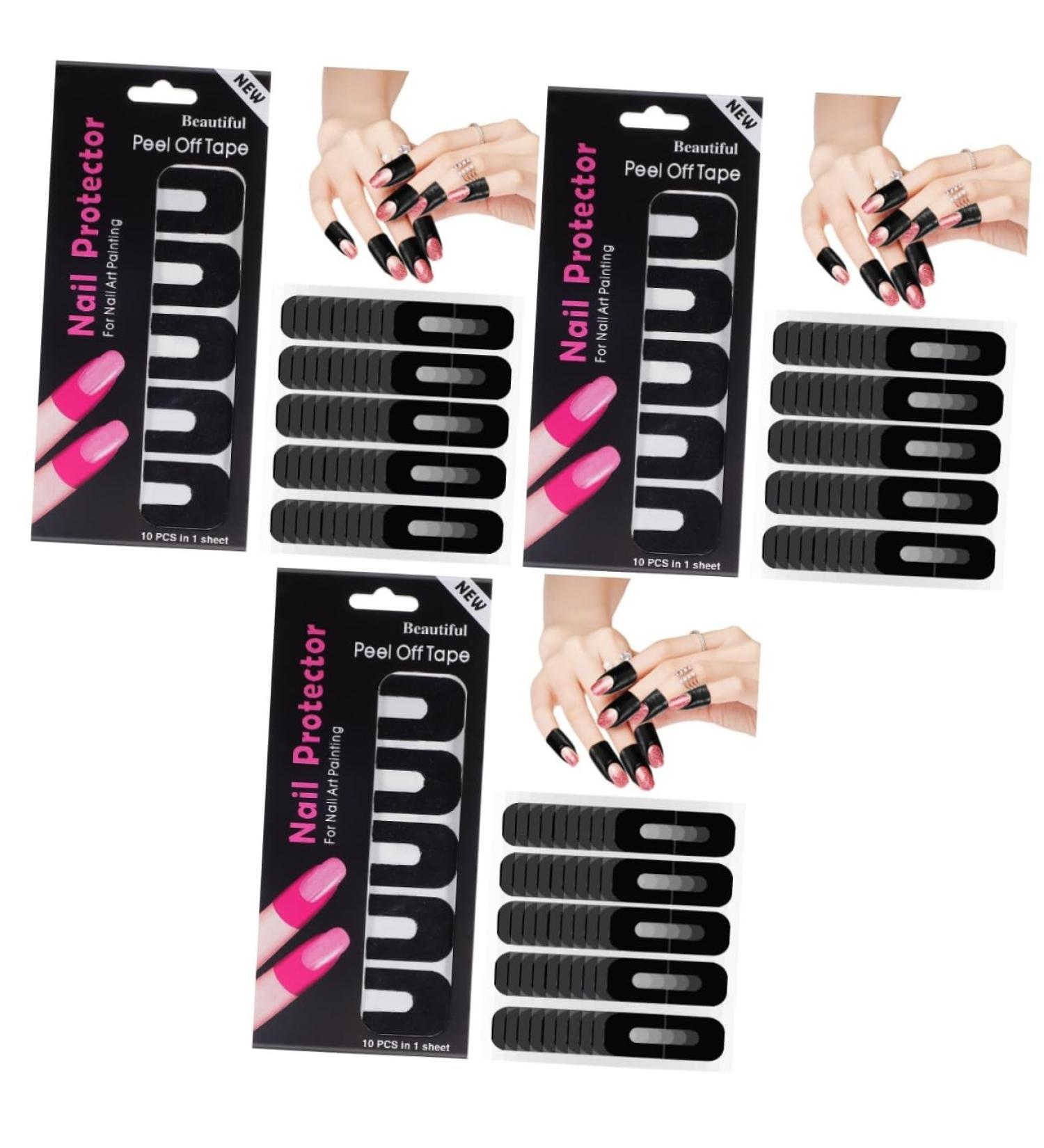 minkissy Nail Polish Protector 300 Sheets Nail Protective Oil Sticker Anti-Spill Stickers tearable Adhesive Tape Nail Protector Stickers Nail Polish Guards for Fingers Nail Protector 3.00X2.50X0.10CMx3pcs As Shownx3pcs - Buy Online on GoSupps.com