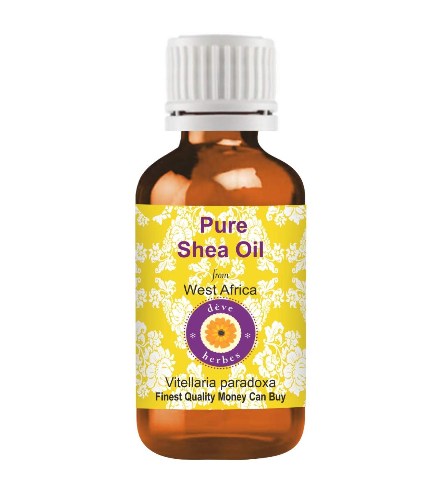 Deve Herbes Deve Herbs Pure Shea Butter (Vitellaria paradoxa) - 100% Natural Therapeutic Grade - 100 ml - Pack of 3