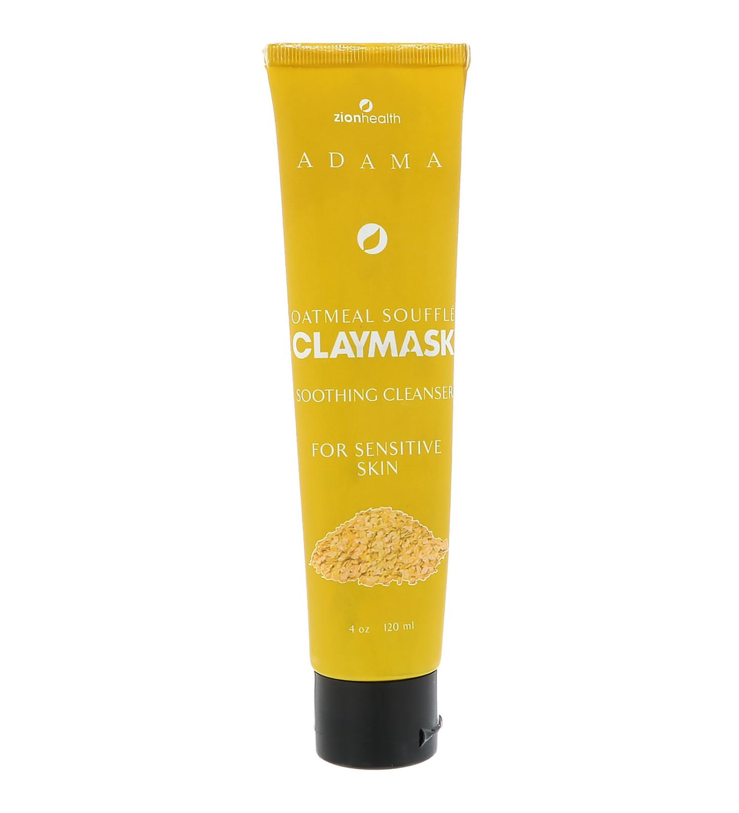 Zion Health Adama Claymask Oatmeal Souffle 4 oz (120 ml)
