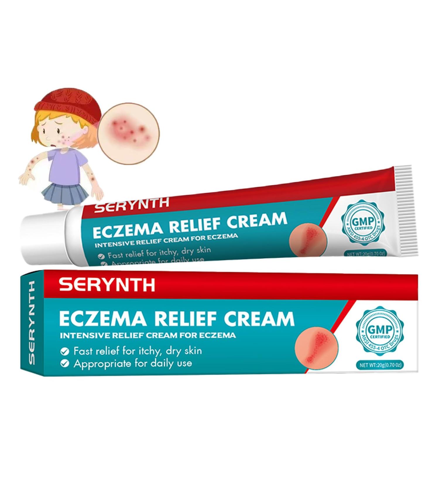SERYNTH Eczema Relief Cream Dermatitis Eczema Therapy Anti-Inflammatory and Anti-Itch Hydrocortisone Fast-Acting Itch(20g) - Buy Online on GoSupps.com