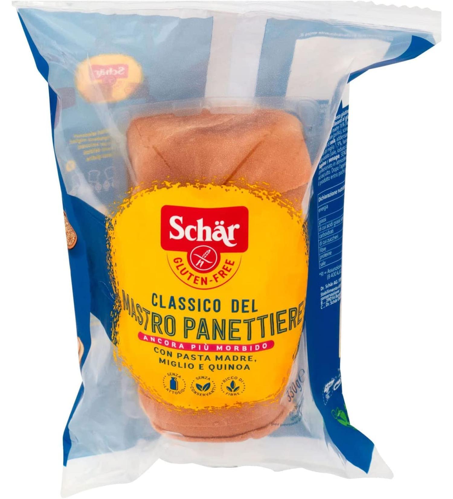  Italian Gourmet E.R. Schar Pane Classico Set of 6 classic gluten-free breads gluten-free 330 g + Gourmet Italian pulp 400 g - Buy Online on GoSupps.com