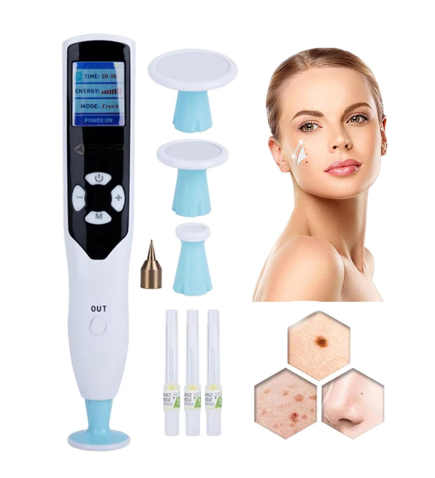  HDaspijh Ozone Fibroblast Plasma Pen for Face Lifting Wrinkle Removal Freckle and Mole Removal Eyelid Lifting 8 Energy Levels 7 Replacement Heads LCD Screen - Buy Online on GoSupps.com