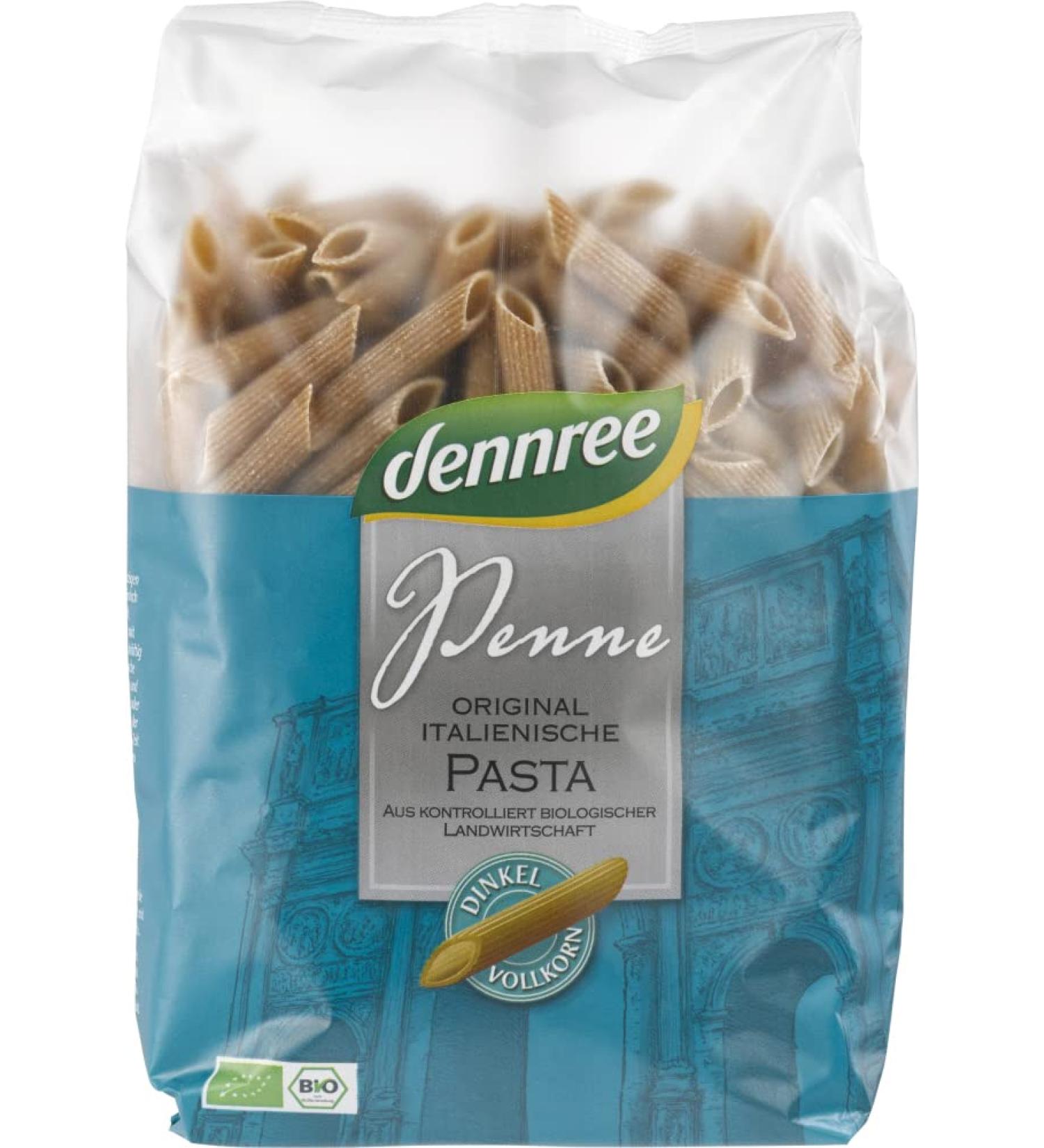 dennree dennree Whole Grain Spelt Penne (500g) - Organic