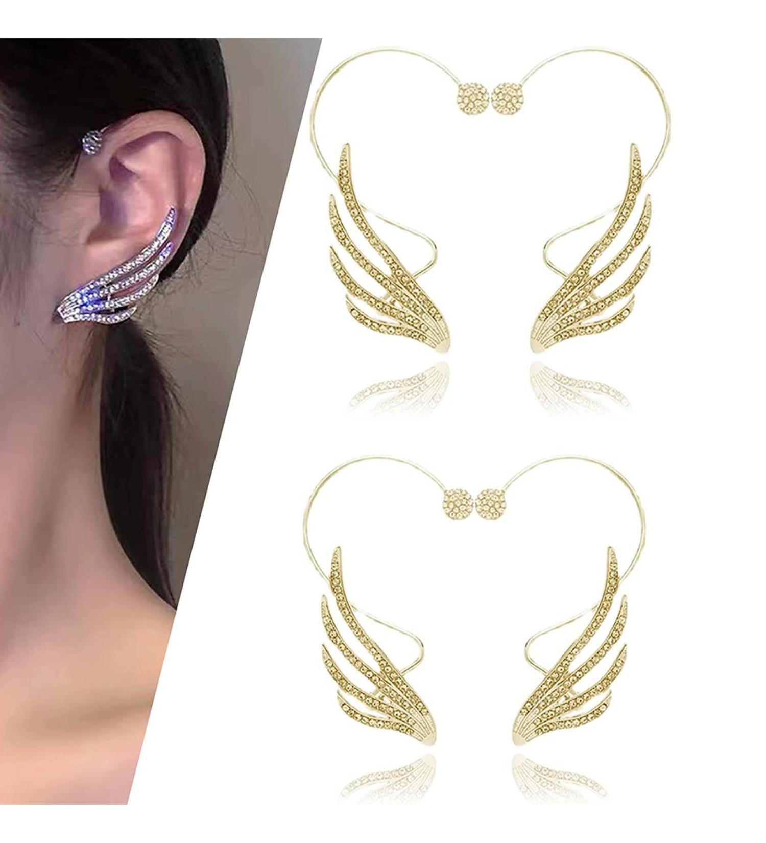 2Pairs Acupressure Slimming Angel Earrings ShinySlim AcupressureSlimming Angel Earrings Acupressure Earrings Non Pierced Ears Earrings for Weight Loss - Buy Online on GoSupps.com