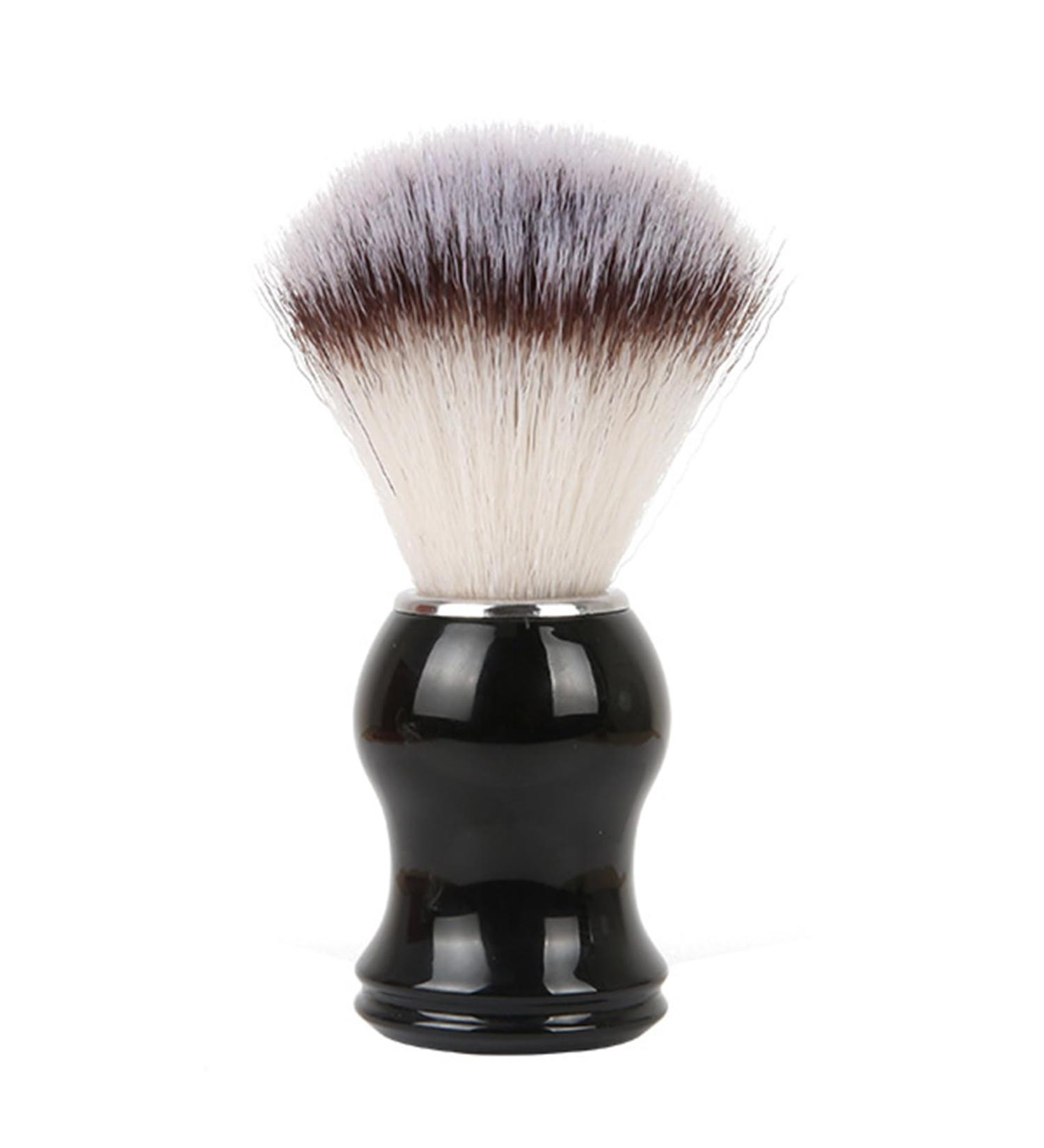 Libcflcc Women's Shaving Brush - Antistatic Nylon Wool Wooden Handle Hair Removal & Makeup Brush - Smooth Black Finish - Buy Online on GoSupps.com
