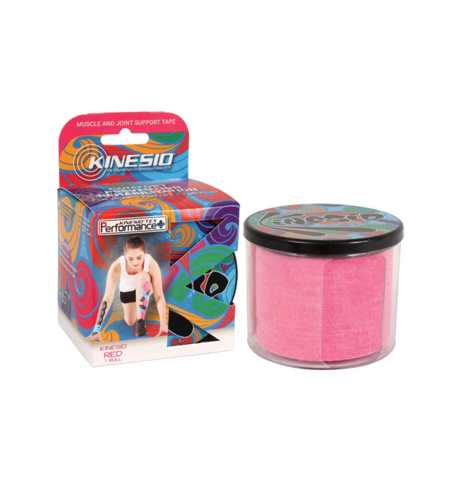 Kinesio Tex Performance+ Therapeutic Tape - Red - 2in x 16.4 ft - Buy Online on GoSupps.com