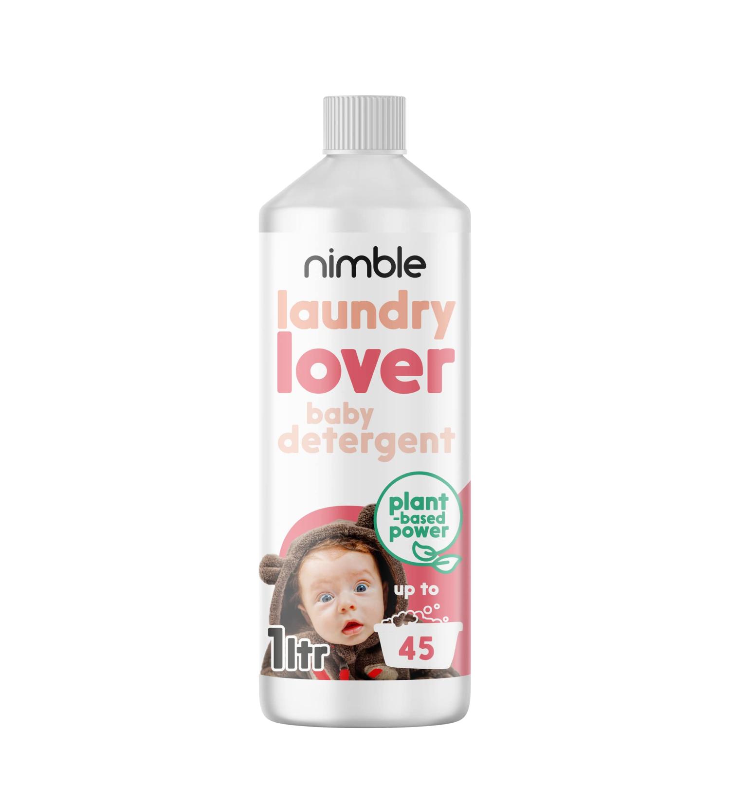 Nimble Non-Bio Laundry Washing Liquid Detergent 5L | Vegan-Friendly & Allergen-Free | Plant-Based Formula | Gentle on Sensitive Skin | 225 Washes - Buy Online on GoSupps.com