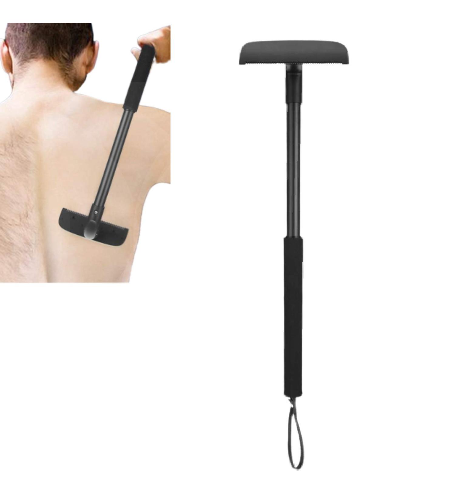 Premium Men's Back Razor - Long Adjustable Shaving Apparatus for Painless Hair Removal - Buy Online on GoSupps.com