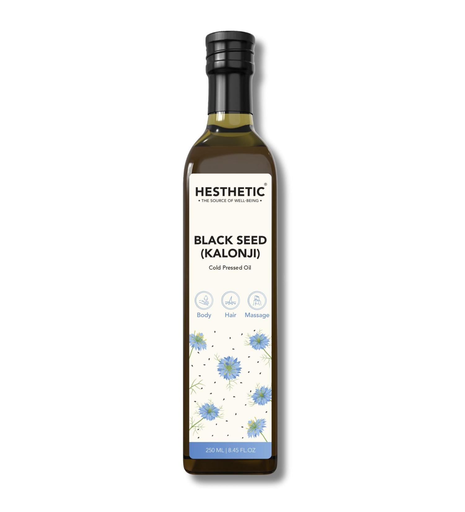 Hesthetic Cold Press Black Cumin Seed (Kalonji) Oil (250ML) 250 ml (Pack of 1) - Buy Online on GoSupps.com