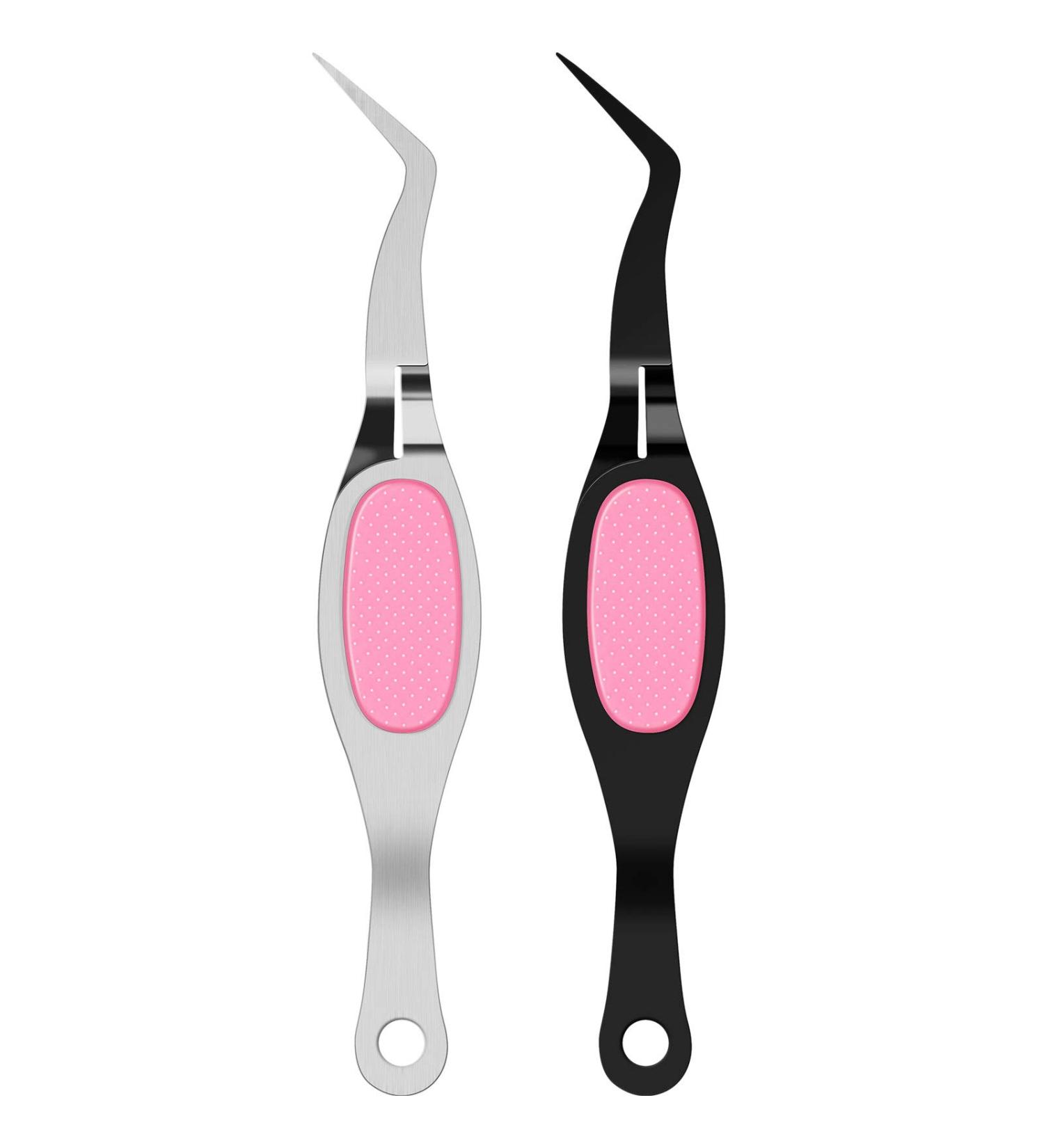 Soft-Grip Craft Tweezers Set for Jewelry Making, Beading, and Electronic Work - Stainless Steel Precision Tweezers - 2 Pieces (Silver, Pink, Black) - Buy Online on GoSupps.com