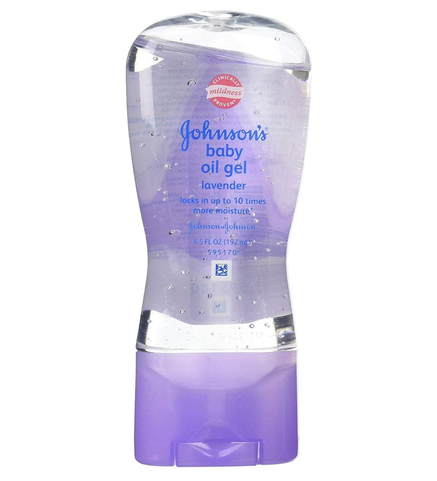 Johnsons Baby Oil Gel Lavender 6.5 Ounce (192ml) (3 Pack)