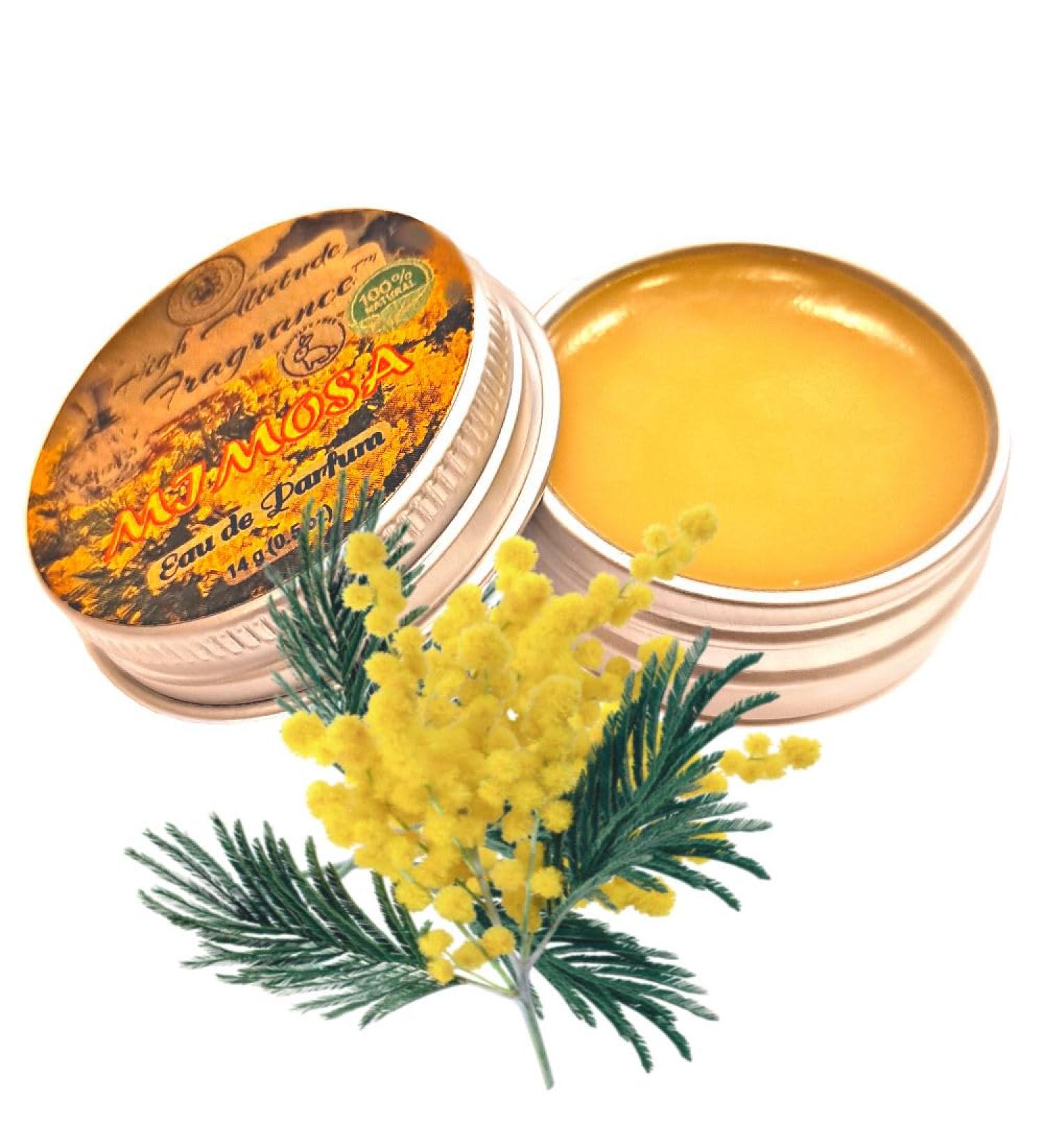 MIMOSA Perfume - Eau de Parfum - Solid Balm - Natural Essential Oils Aromatherapy Fragrance (Mimosa Sweet Cassie Neroli Ylang Narcissus Tuberose) Travel Size Seminar Party Favors Gifts - 0.5oz - Buy Online on GoSupps.com