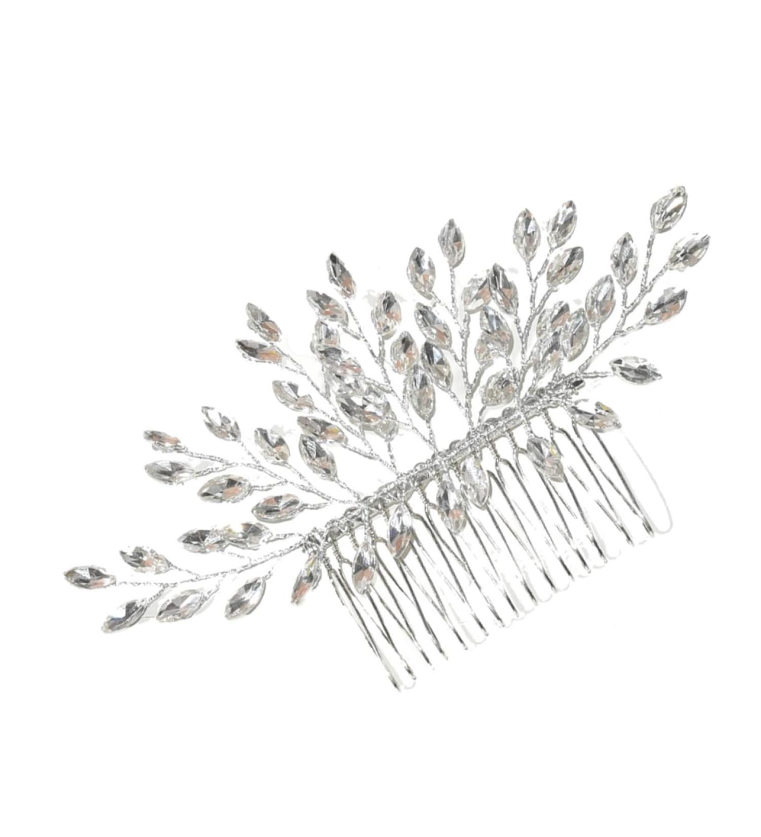 FRCOLOR Hair Comb Bridesmaid Hair Accessories Pearl Hair Accessories Flower Hair Clips for Women Hair Accessories for Women Pearl Tiara Women's Iron Rhinestones Rhinestone Hair - Buy Online on GoSupps.com