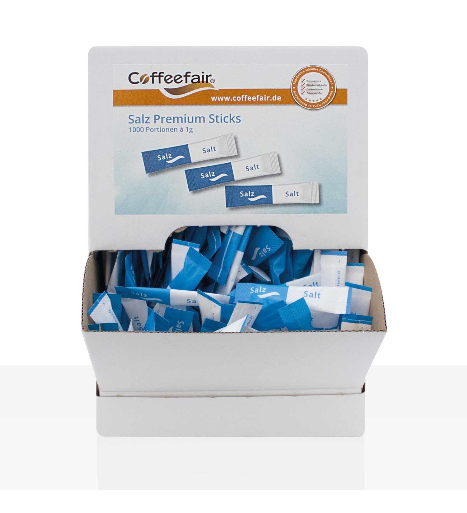 Coffeefair Premium Salt Sticks - 1000 x 1g Dispenser | International Shipping Available - Buy Online on GoSupps.com