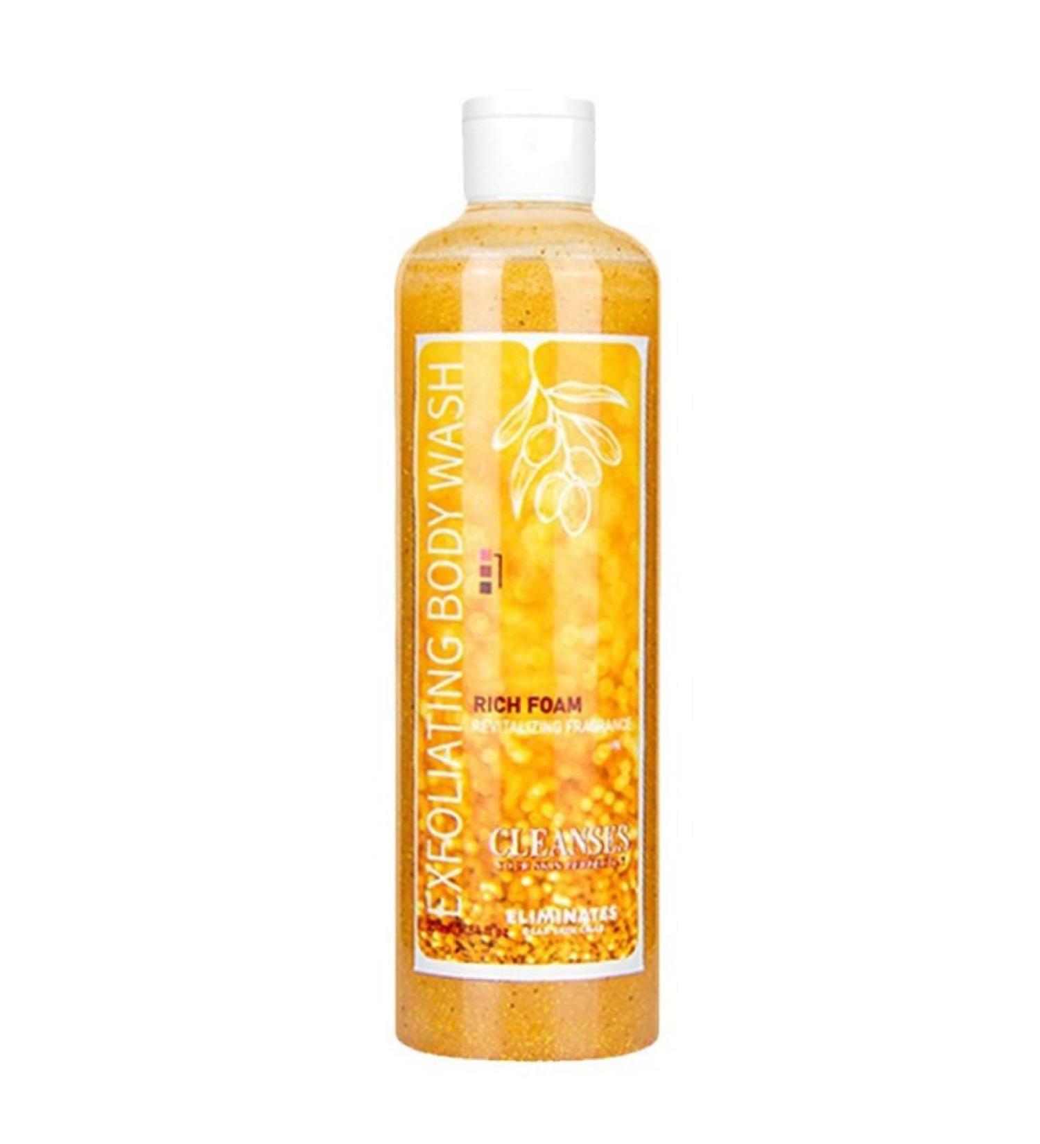350ml Shower Gel with Exfoliating Scrub | Hydrating Body Wash for Smooth Skin and Lasting Fragrance Yellow One Size One Size Yellow - Buy Online on GoSupps.com