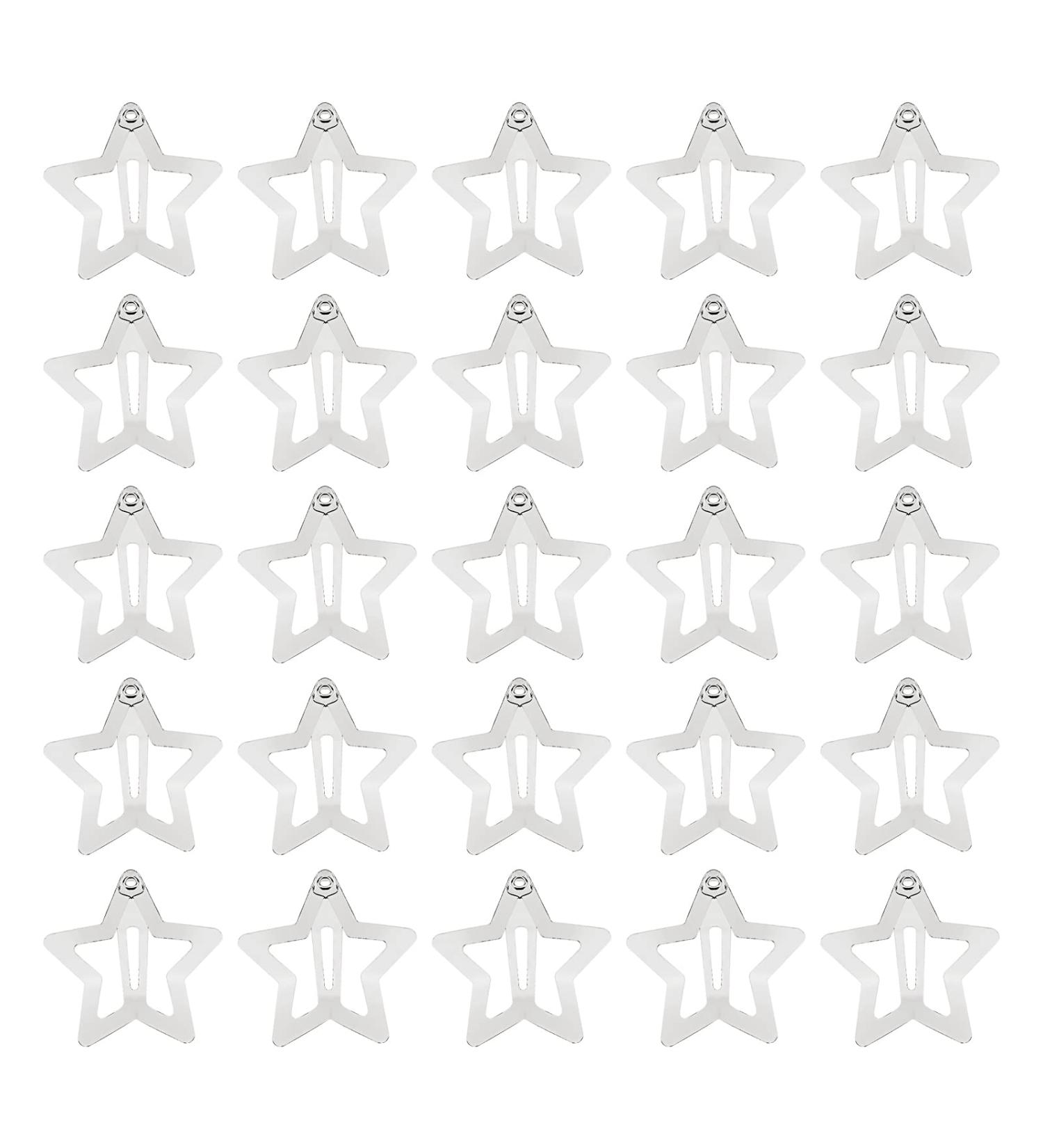 60 Pack Star Snap Hair Clips - Non-Slip Metal Barrettes for Women & Girls - Buy Online on GoSupps.com