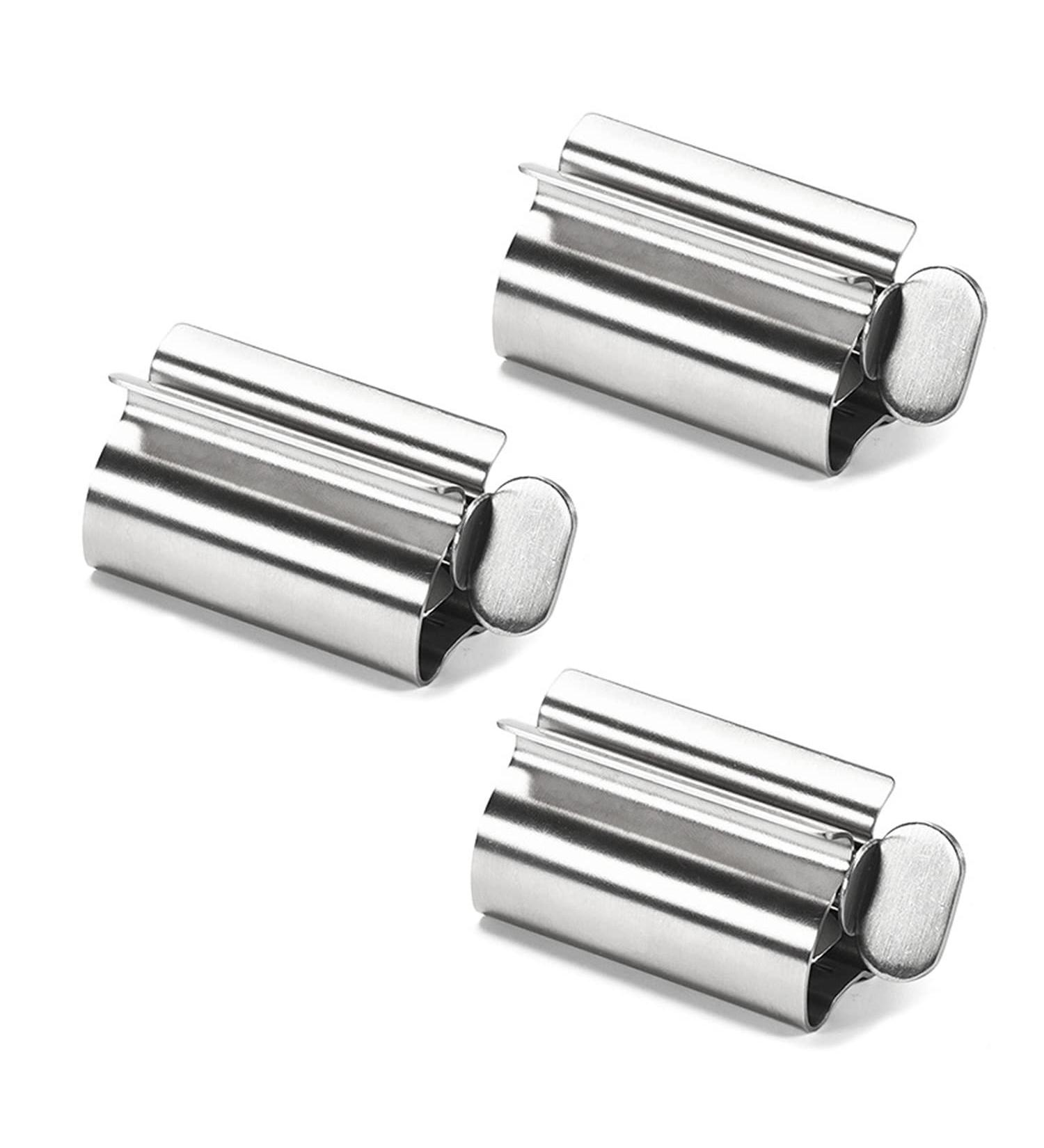 NUWIQ Stainless Steel Tube Squeezer - 3 Pack for Toothpaste Hand Cream & Mustard | International Shipping Available - Buy Online on GoSupps.com