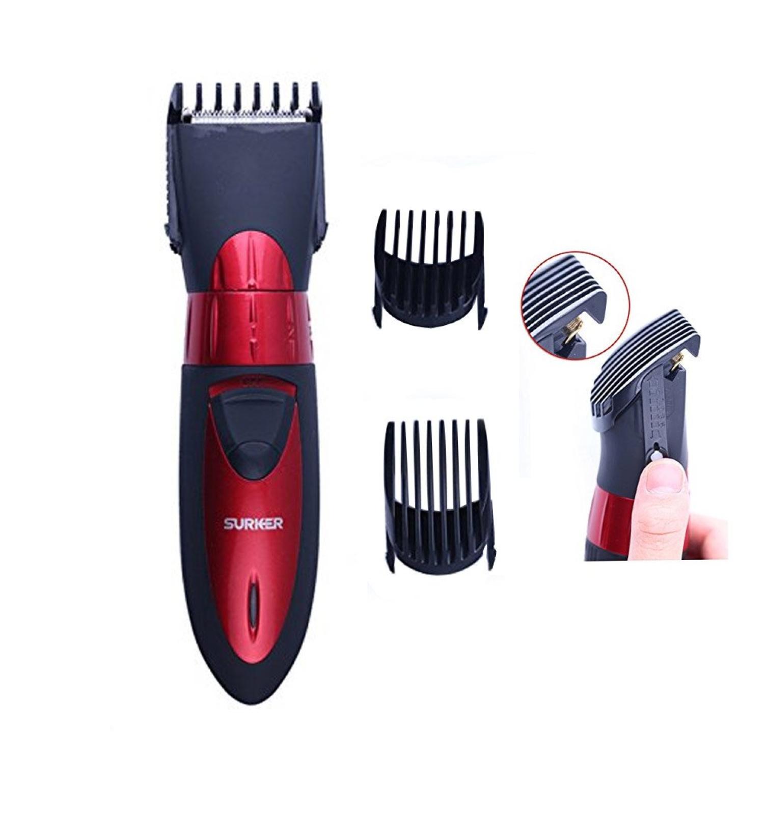 Hairdressing Large Black Hair Clipper Beard Trimmer Rule SURKER Waterproof Adjustable - Buy Online on GoSupps.com