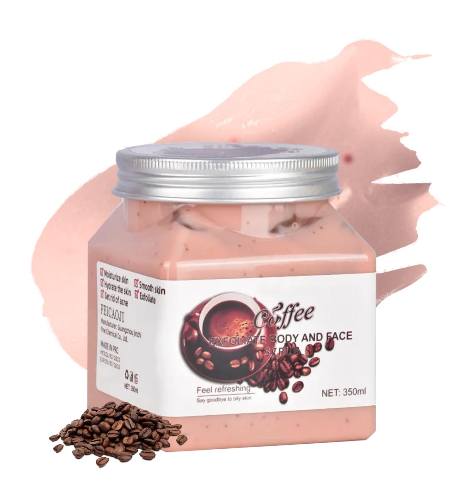 Body Scrub Exfoliator - Face Scrub - Coffee Moisturizing Exfoliating Body Scrub - Cleansing Skin - Lightening Dark Spots - Firming Skin - Even Skin Tone - Easy to Absorb - Formula Friendly - Buy Online on GoSupps.com