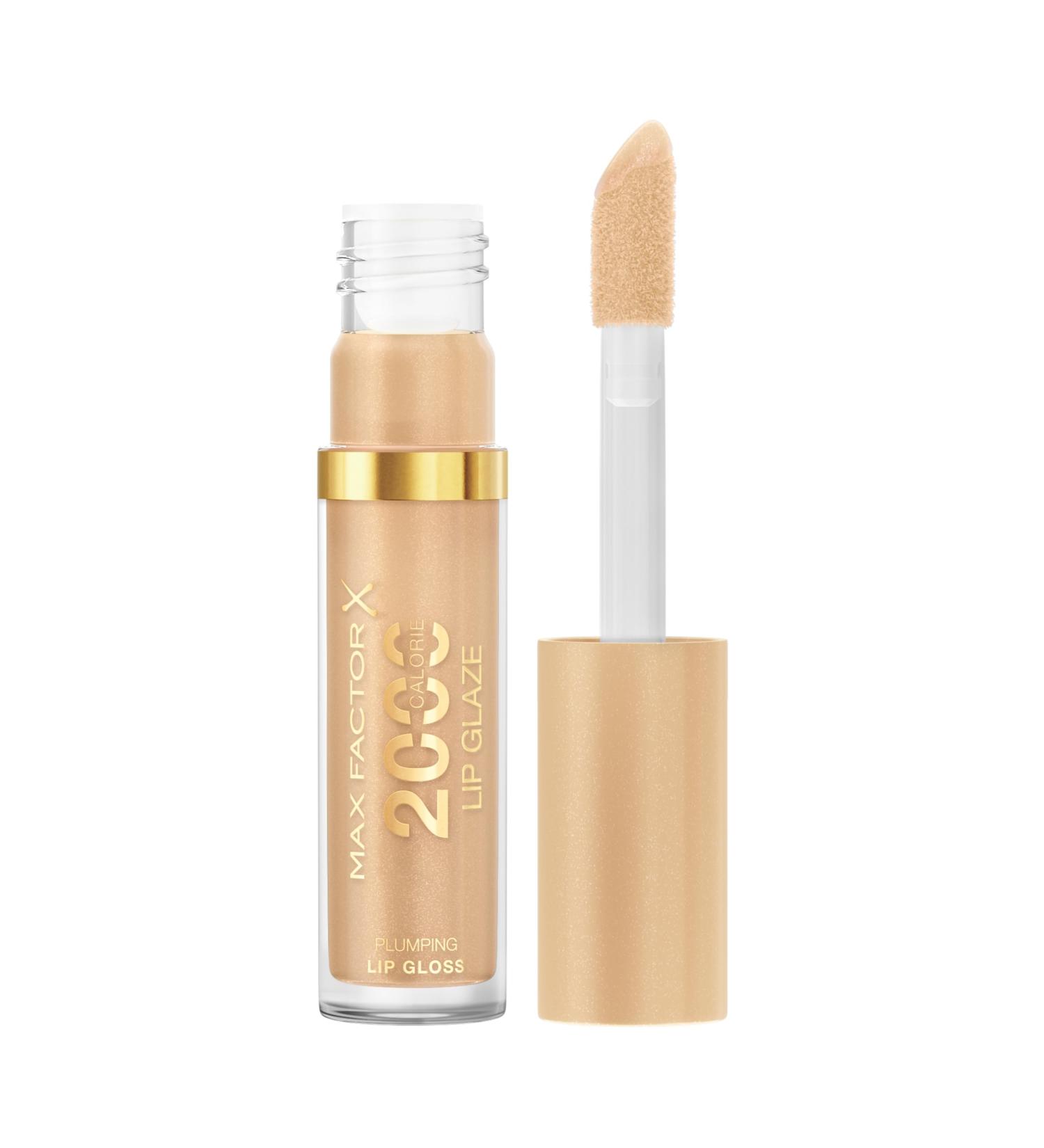 Coty Max Factor 2000 Calia Lip Glaze highglain lip glancing volume effect with nutritious complex hyaluronic lip gloss vegan formula 005 Honey Cremes 44 ml - Buy Online on GoSupps.com