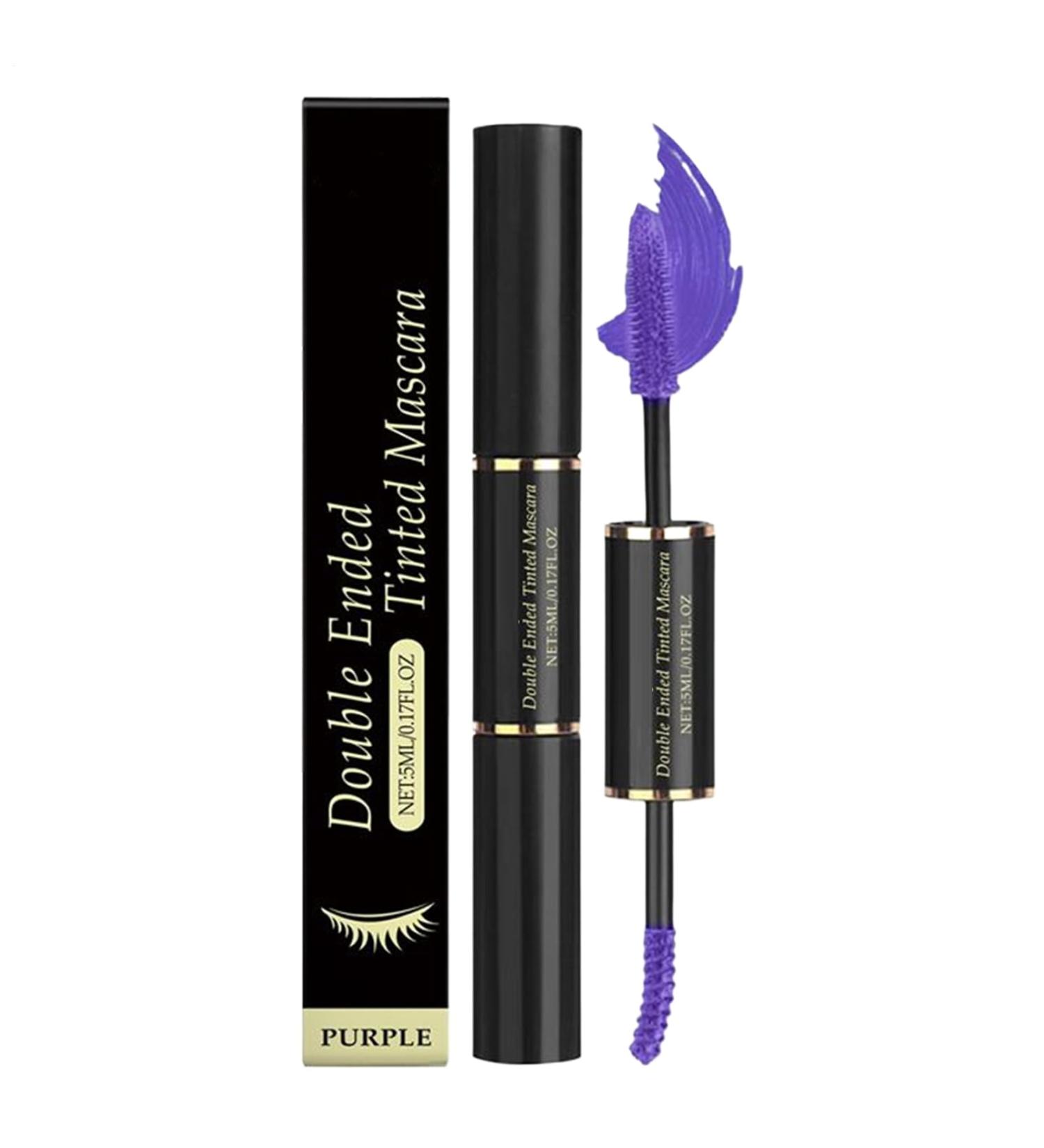Volumizing Mascara Makeup Volumizing Lengthening Waterproof for Wedding Party Night Out Halloween Ball Double Head Lilac - Buy Online on GoSupps.com