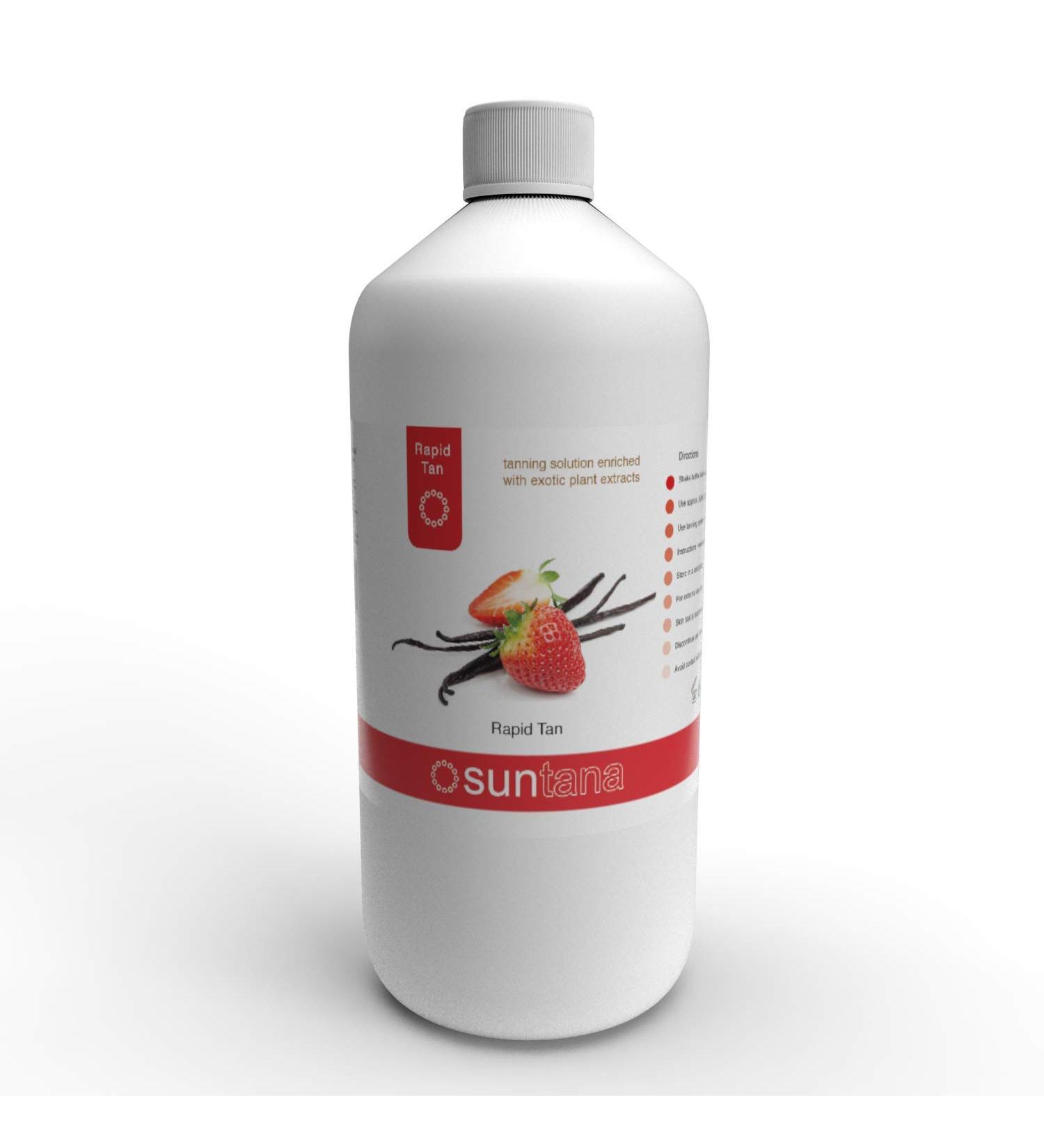 Suntana Spray Tan Rapid Fast Tan Solution - Strawberry & Vanilla | 1000ml | International Shipping - Buy Online on GoSupps.com