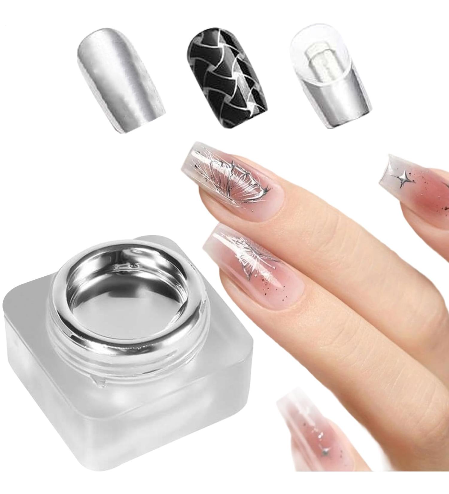 Metallic Paint Gel Polishing Gel for Manicures | UV/LED Mirror Art Painting Decoration for Home Manicures Beginners Creative Design - Buy Online on GoSupps.com