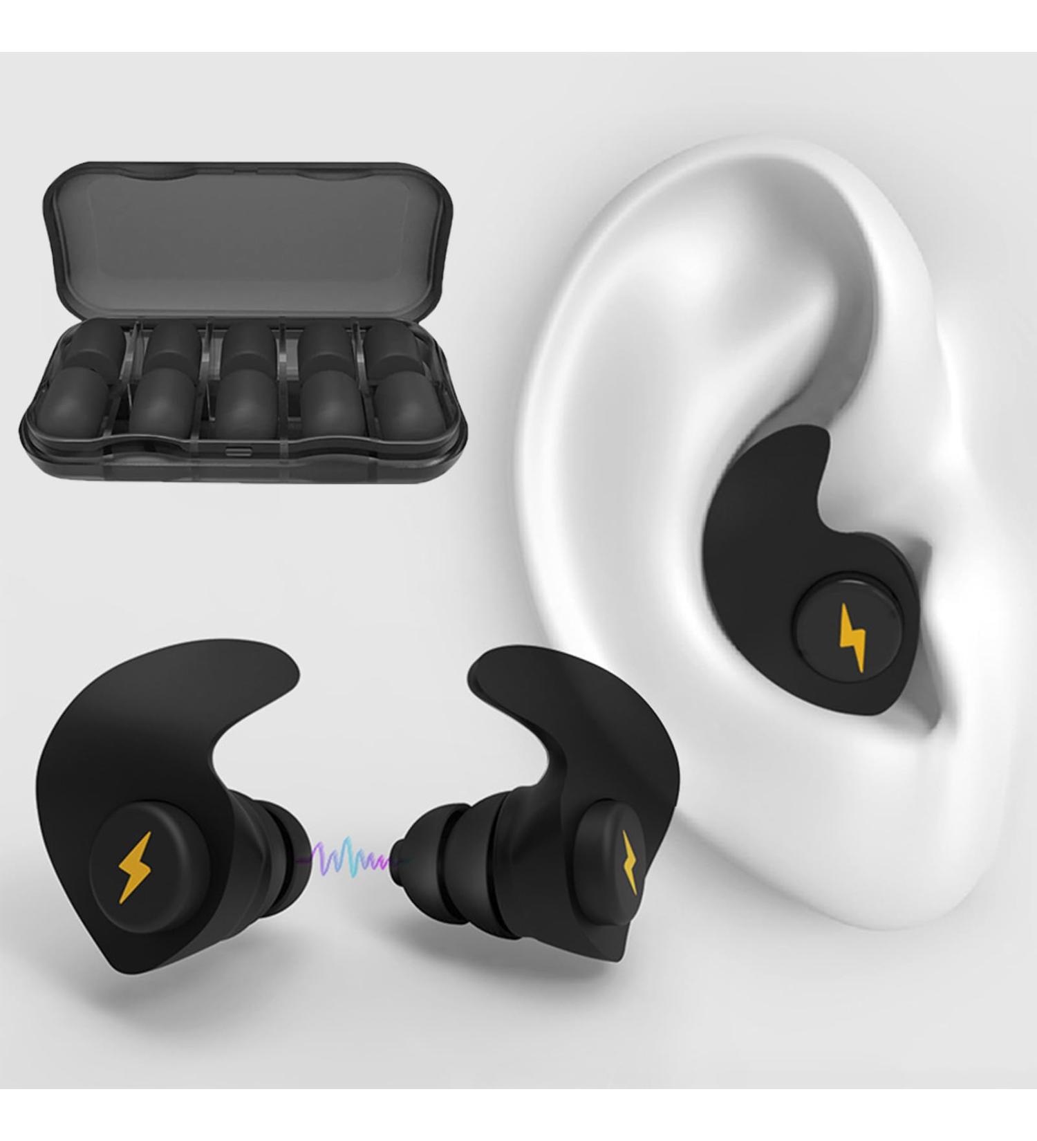 Noise Cancelling Ear Plugs - 6 Pairs Comfortable Silicone Earplugs for Sleeping Concerts & Work | Reusable Sound Blocking 25dB-35dB - Buy Online on GoSupps.com