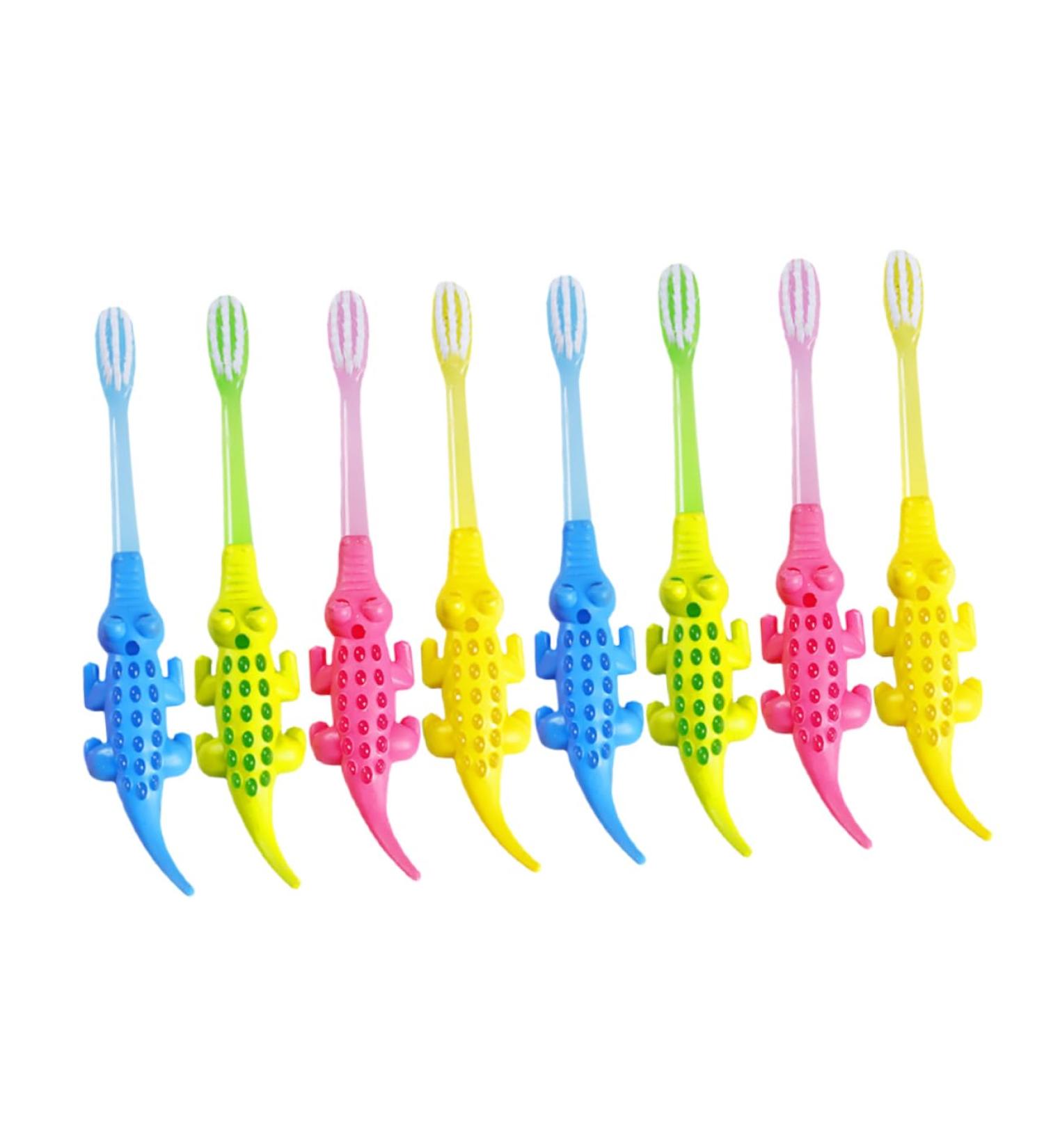 Ultechnovo 8st Cartoon Tier Toothbrushes - Children s Dental Care & Tooth Cleaning Brush | Safe & Fun for Kids - Buy Online on GoSupps.com