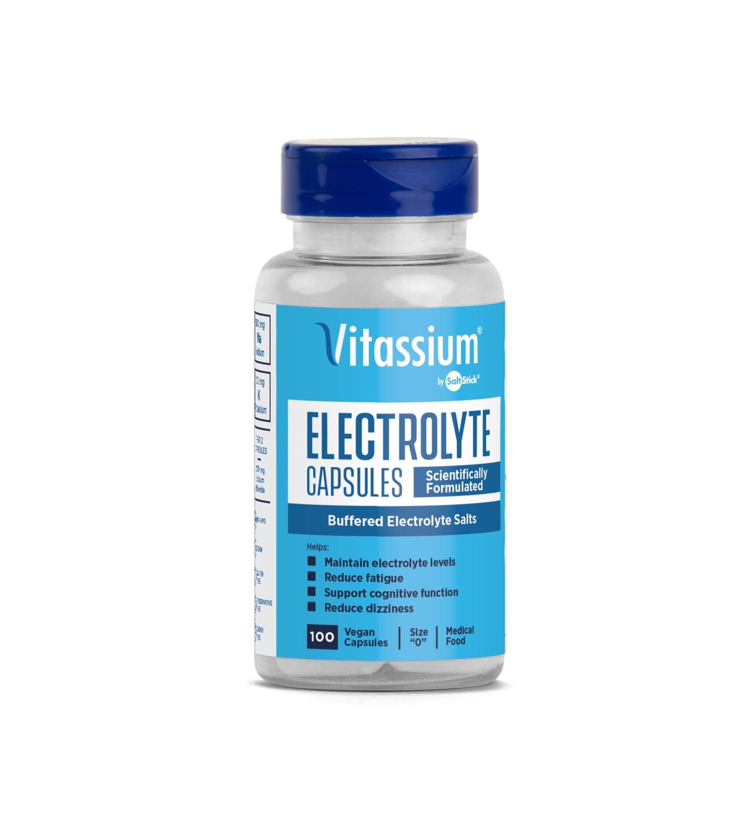 SaltStick Vitassium Buffered Electrolyte Supplement - 100 Count Bottle - Buy Online on GoSupps.com