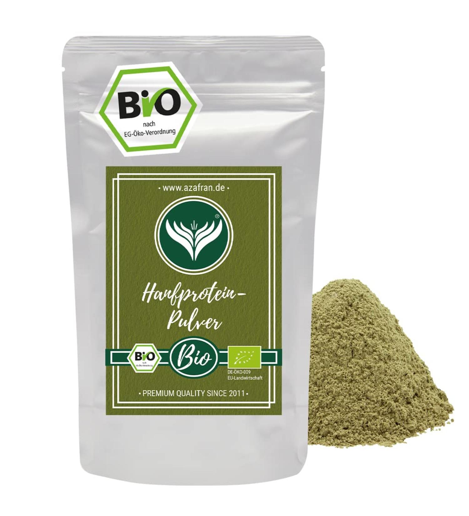 Buy Azafran Organic Hemp Protein Powder - 50% Vegan Protein 250g | International Shipping - Buy Online on GoSupps.com