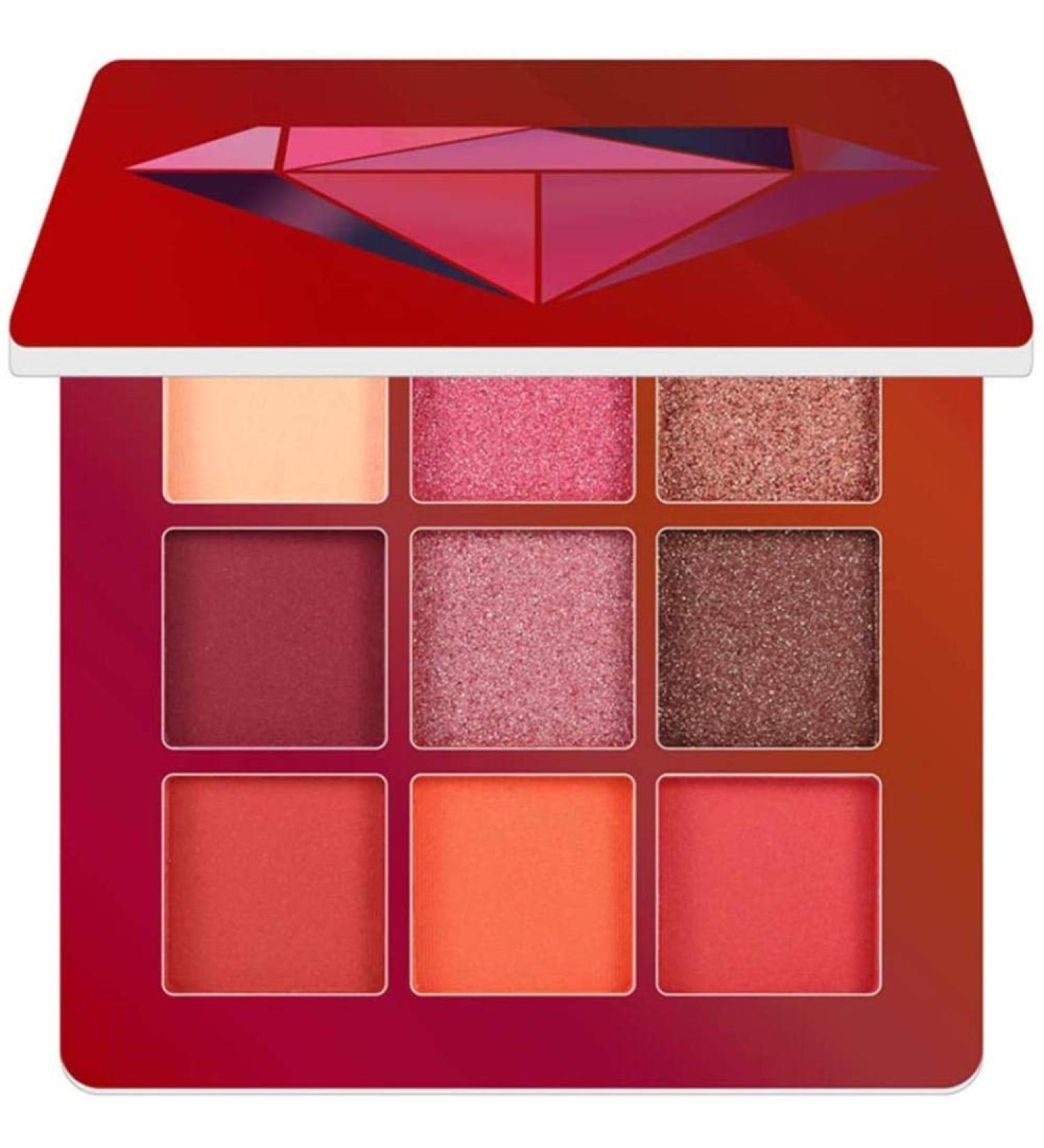 9 Colors Eyeshadow Palette Multi Reflective Matte Shimmer Glitter Professional Highly Pigmented Eyeshadow Makeup Palette Uptodate Red - Buy Online on GoSupps.com