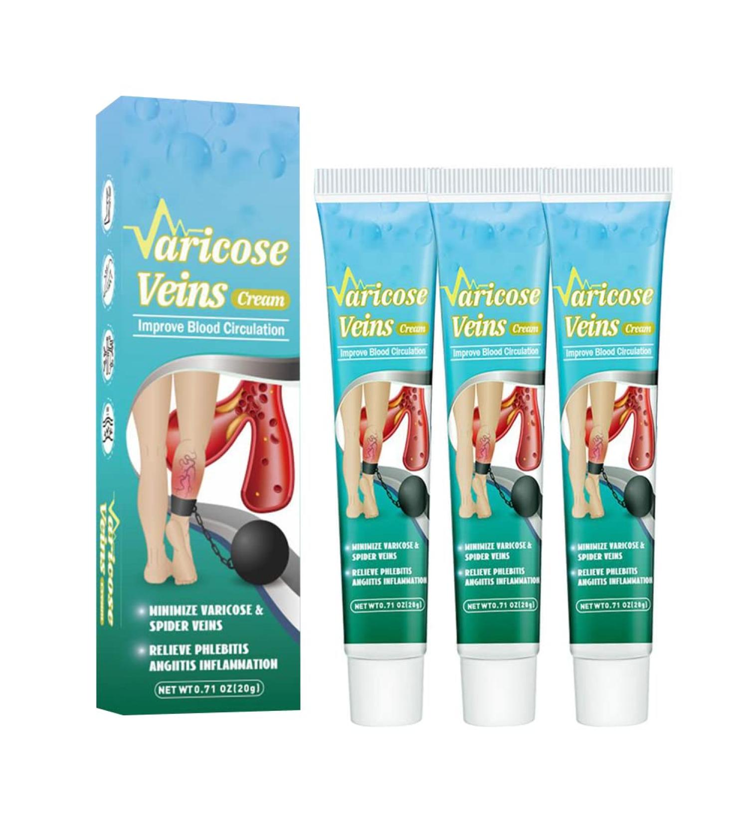 Buy Lichengtai Varicose Veins Cream - 3PCs Spider Vein Treatment for Clearer Legs | Fast International Shipping - Buy Online on GoSupps.com