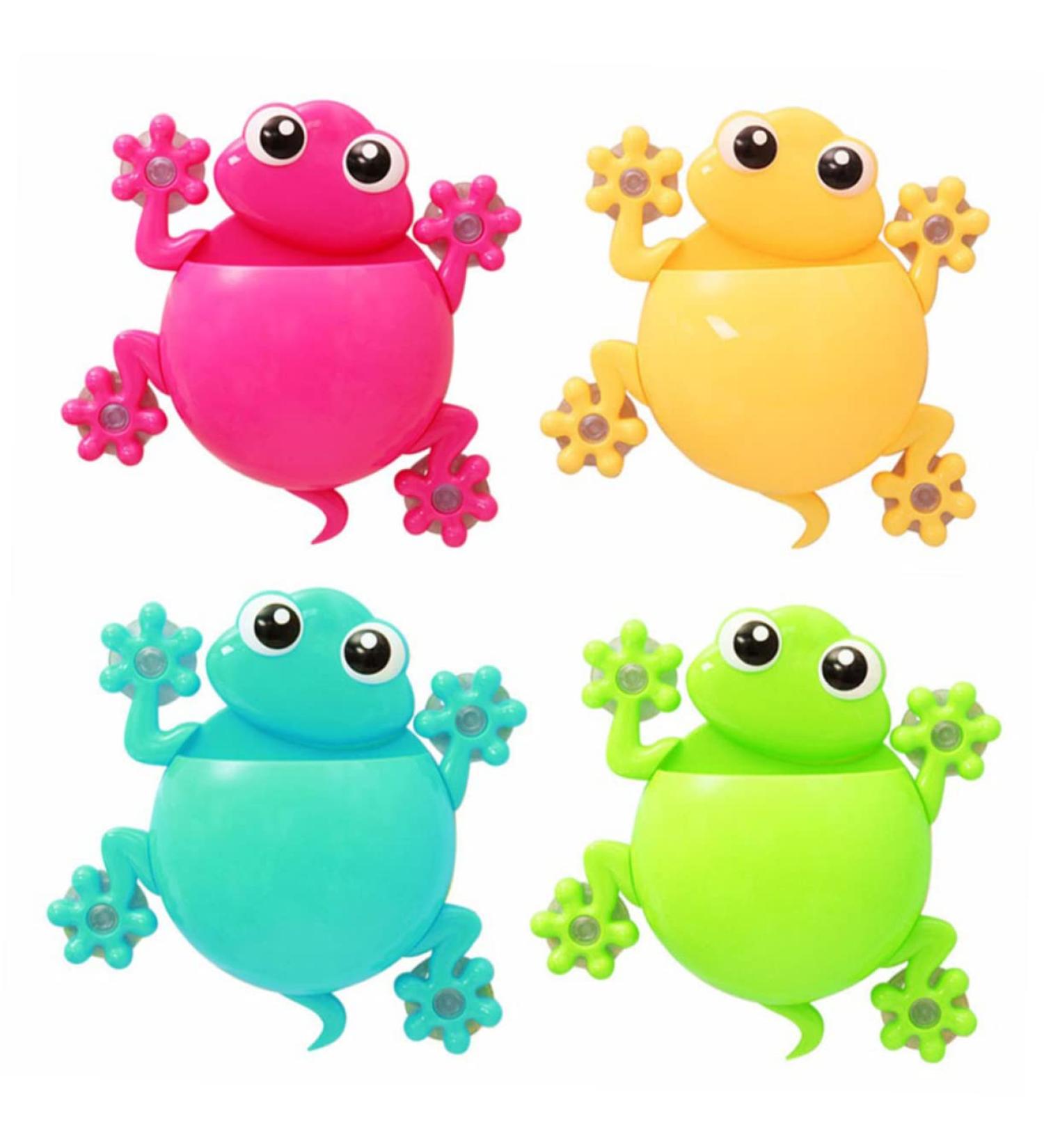 Buy Aboofan Children's Toothpaste Holder - Cute Frog Suction Cup Bathroom Decor & Toothbrush Storage for Kids - Buy Online on GoSupps.com