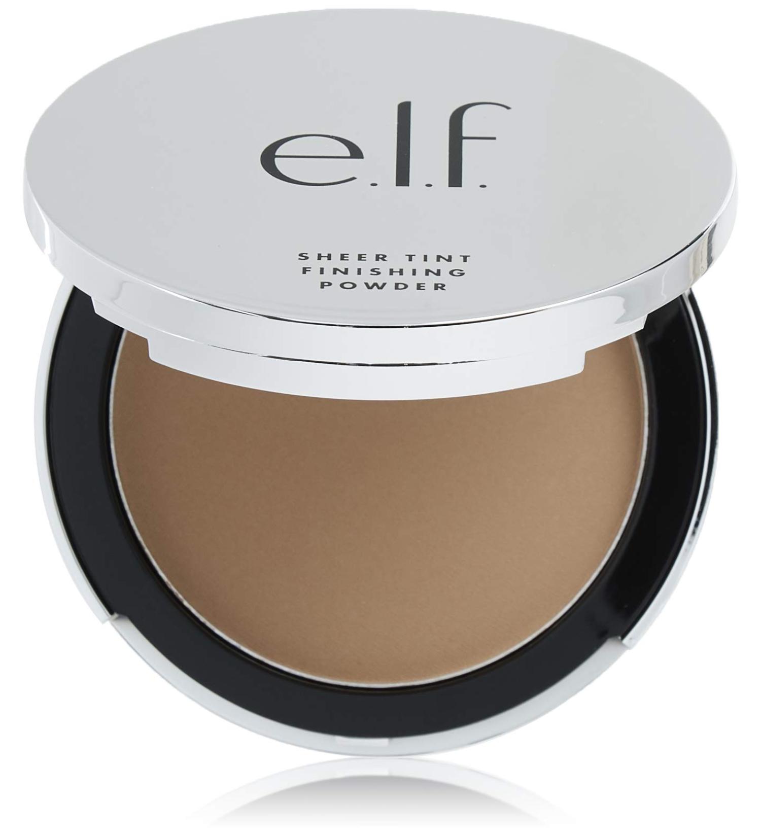e.l.f. Beautifully Bare Sheer Tint Finishing Powder - Mattifying, Light Coverage, All-Day Wear, MediumDark - 0.33 Oz - Buy Online on GoSupps.com