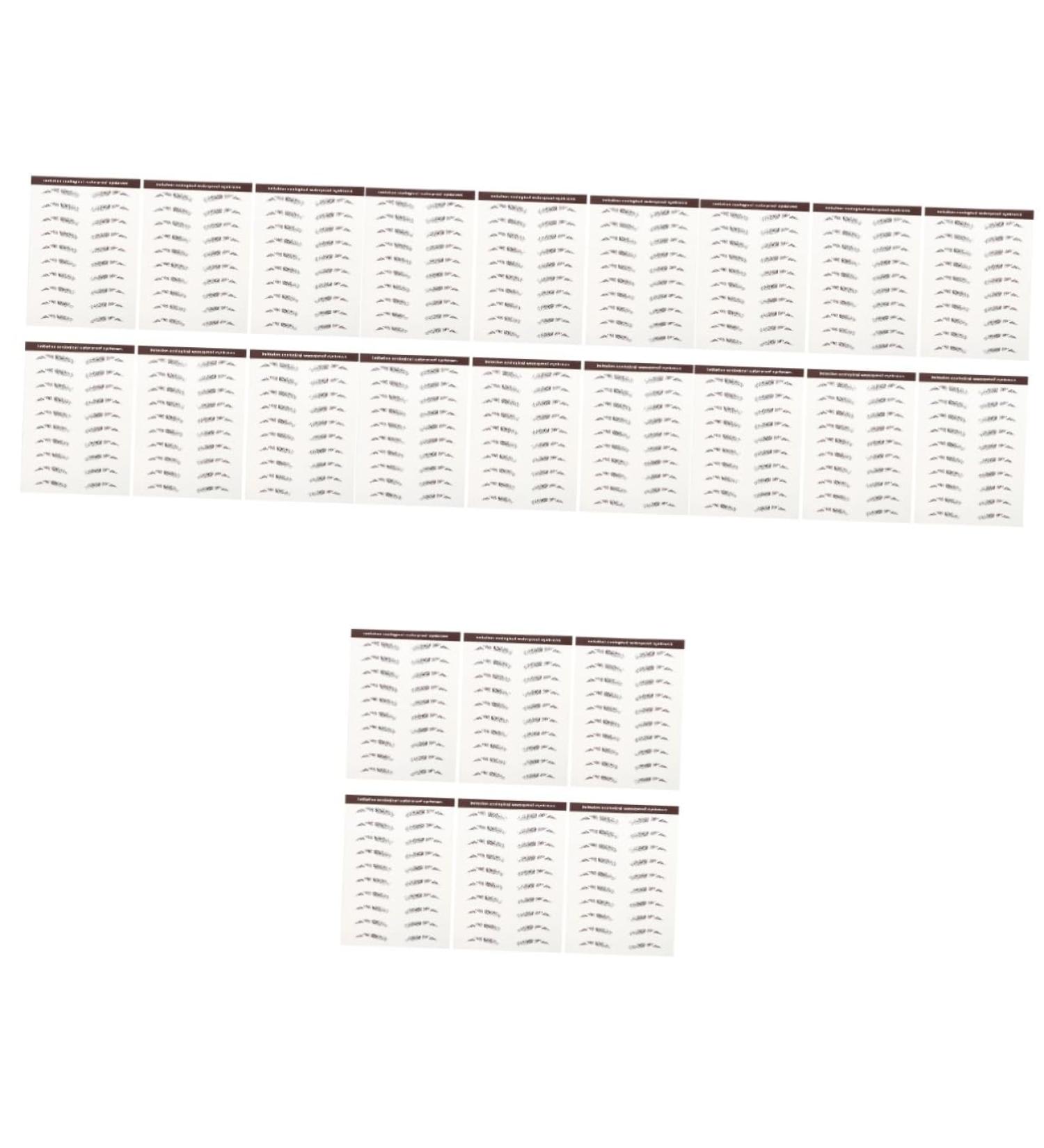 MAGICLULU 24 Pcs Eyebrow Stickers Hair Eyebrow Black Makeup Transfer Stickers 3d Make up Water Transfer Paper - Buy Online on GoSupps.com