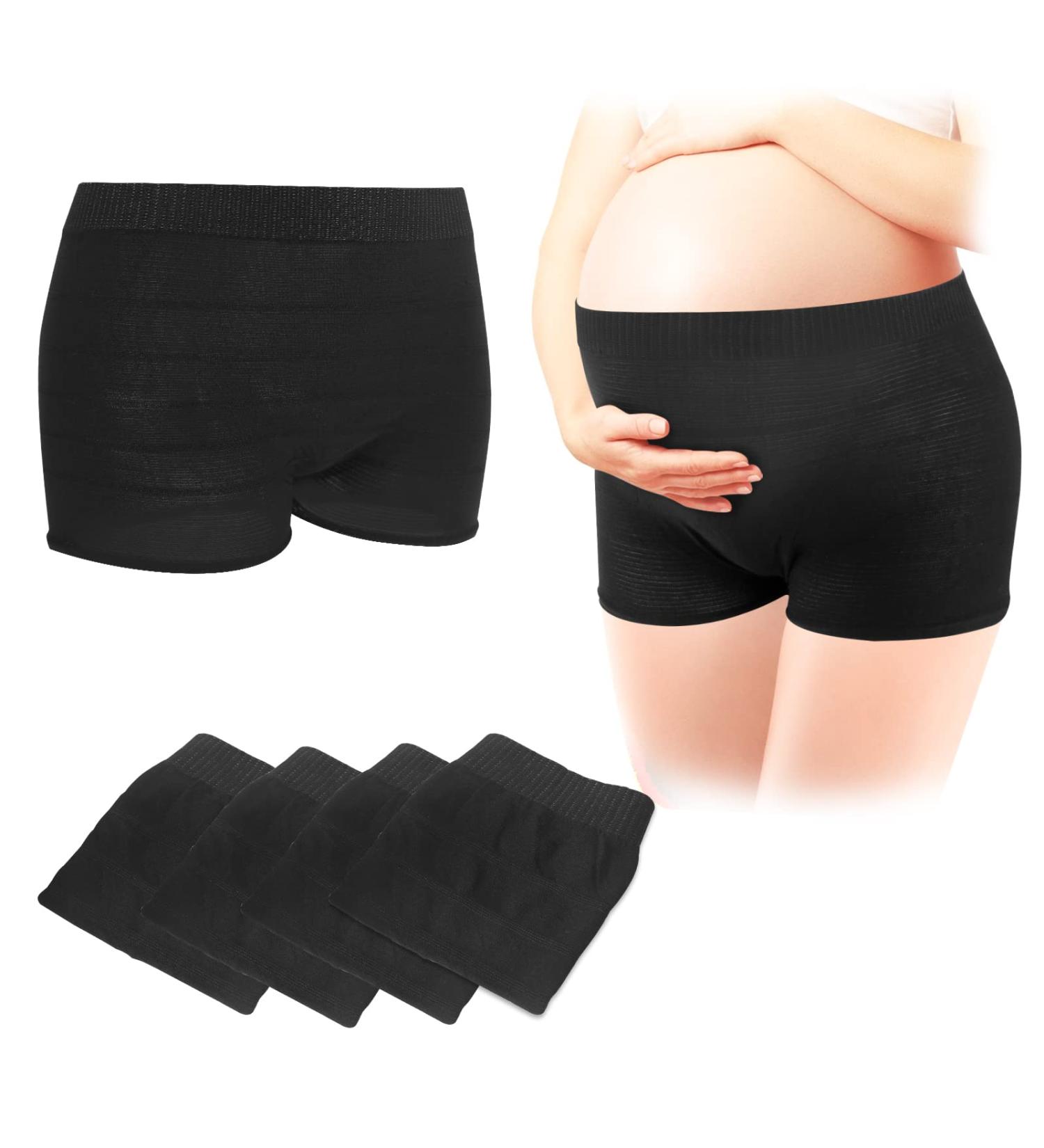 Carer Maternity Knickers 4 Pcs - Disposable Postpartum Underwear for Maternity/C-Section Recovery - Stretchable & Breathable - Black - Buy Online on GoSupps.com