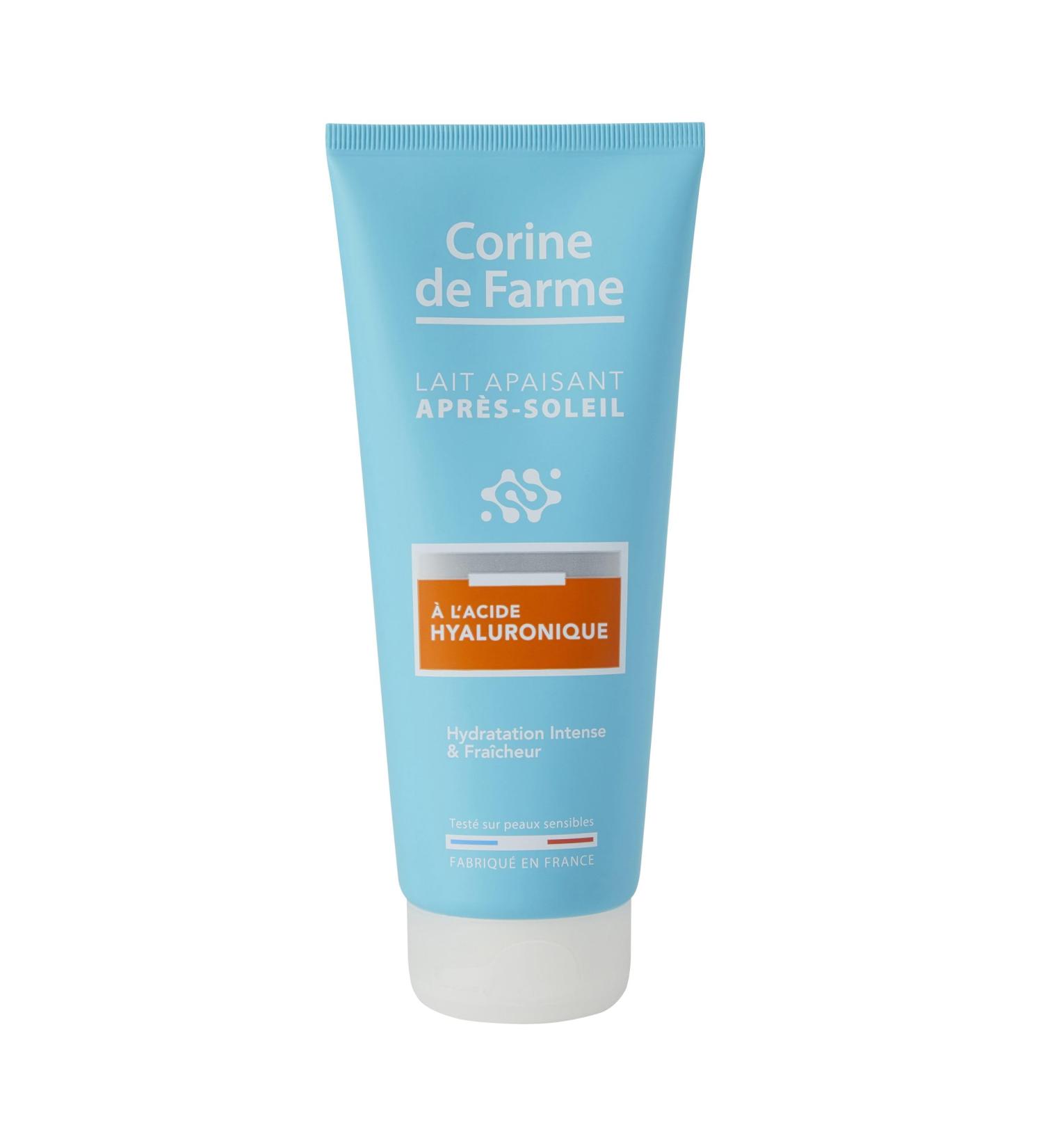 Corine de Farme - Hyaluronic Acid Soothing Aftersun Milk - Intense Hydration Freshness - Soothing Skin - Sublimated Tan - 200 ml - Buy Online on GoSupps.com