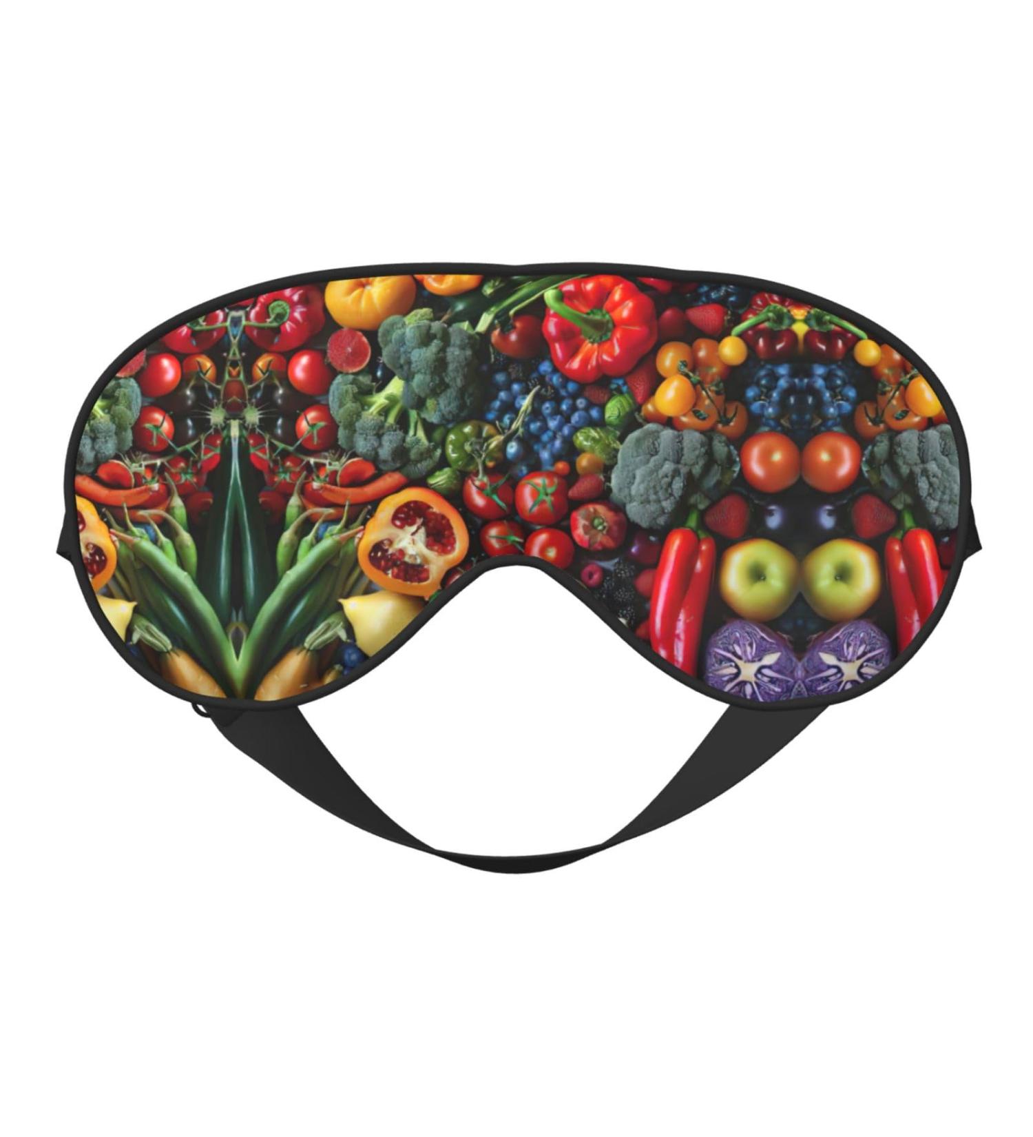 Buy SSIMOO Fresh Fruits & Vegetables Sleep Mask - Adjustable Breathable Fashionable Eye Mask for Comfortable Sleep | International Shipping - Buy Online on GoSupps.com