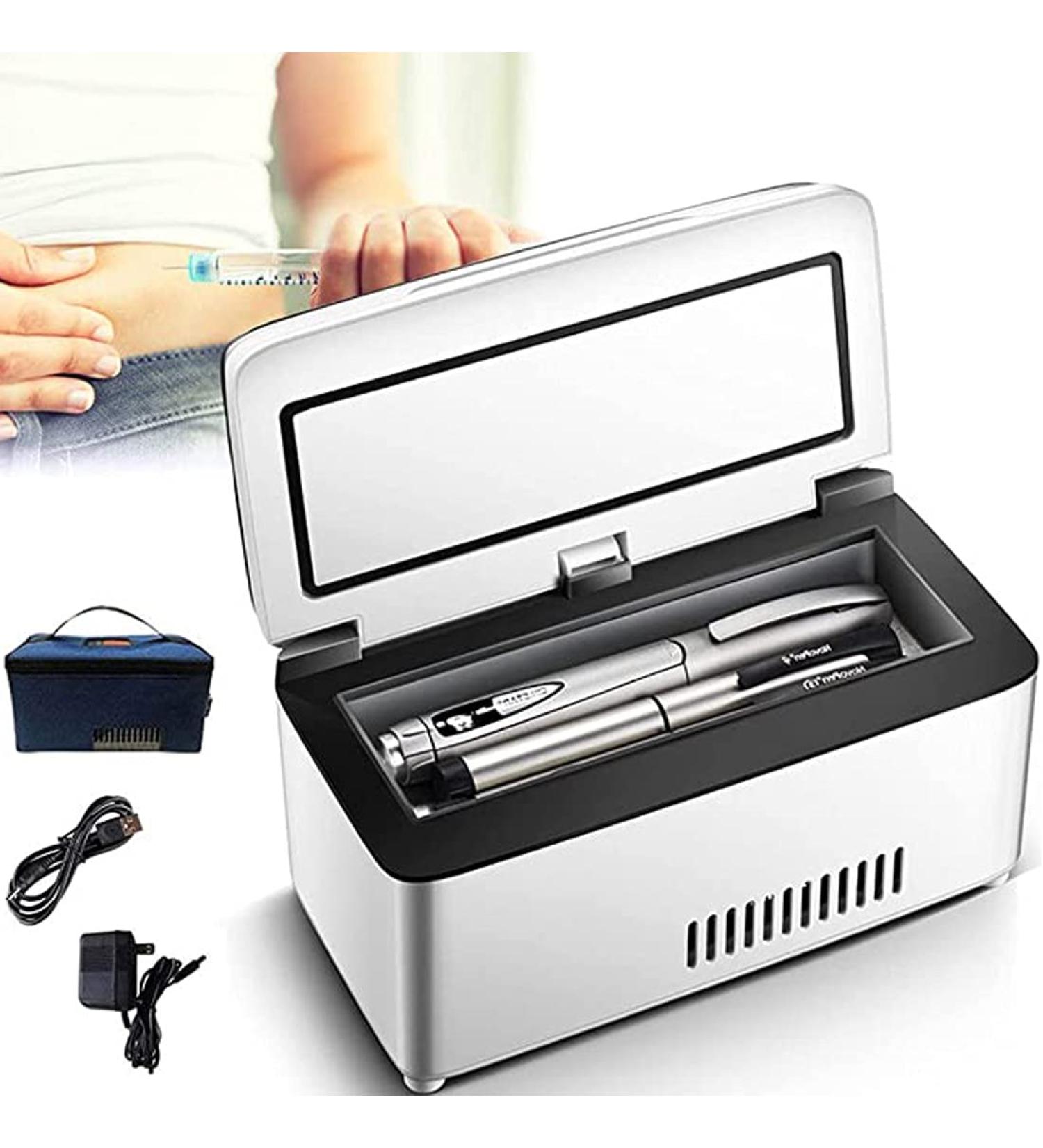 Mini Medicine Refrigerator Insulin Refrigerated Box for Travel LCD Display Portable Insulin Cooler for car 2-8 Thermostat Drug Reefer for Keeping Diabetes Drug Cooler About 8-10 Hours 1*Battery - Buy Online on GoSupps.com